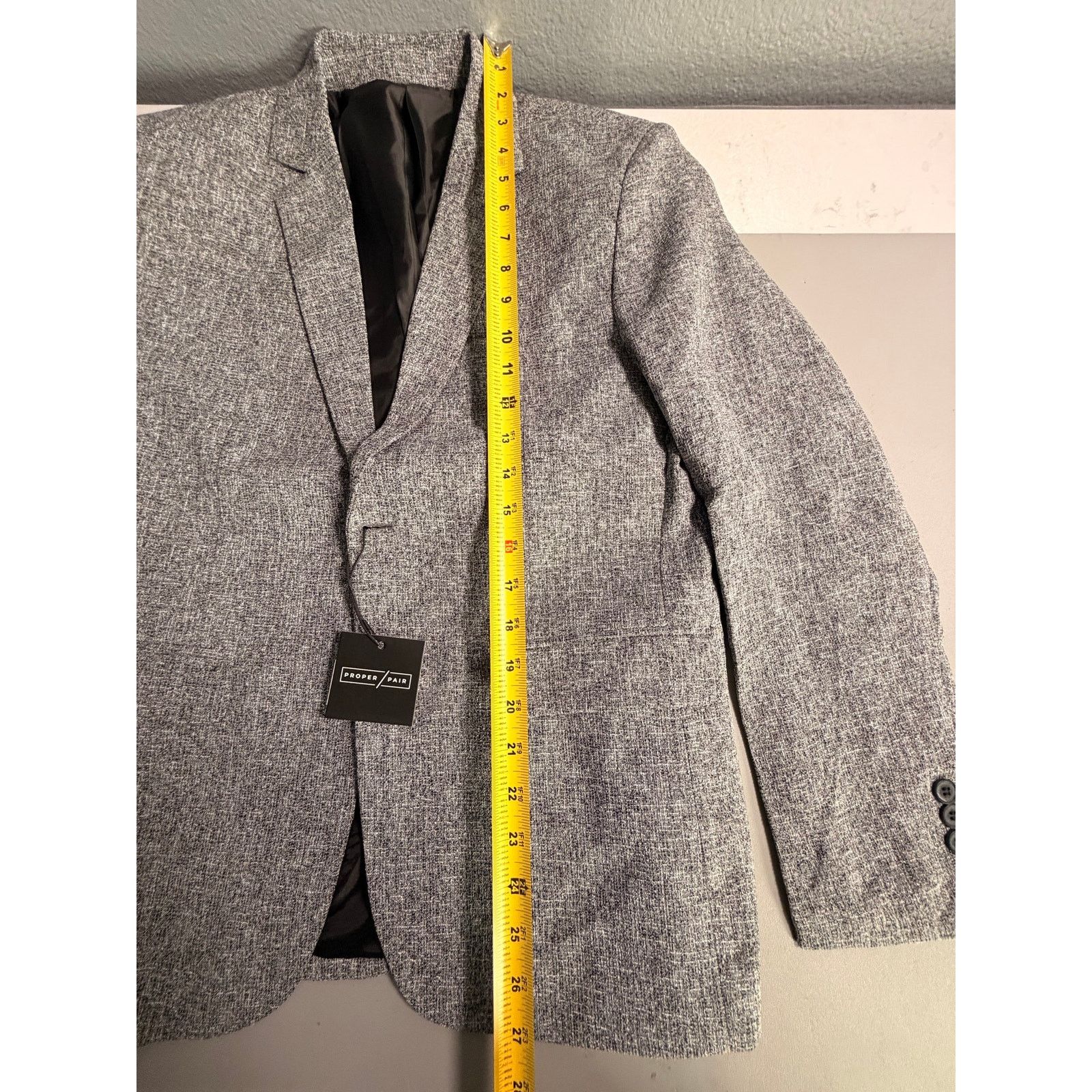 0 Proper Pair Men’s Blazer Sport Coat Jacket Gray Size XS Size US XS / EU 42 / 0 - 8 Thumbnail
