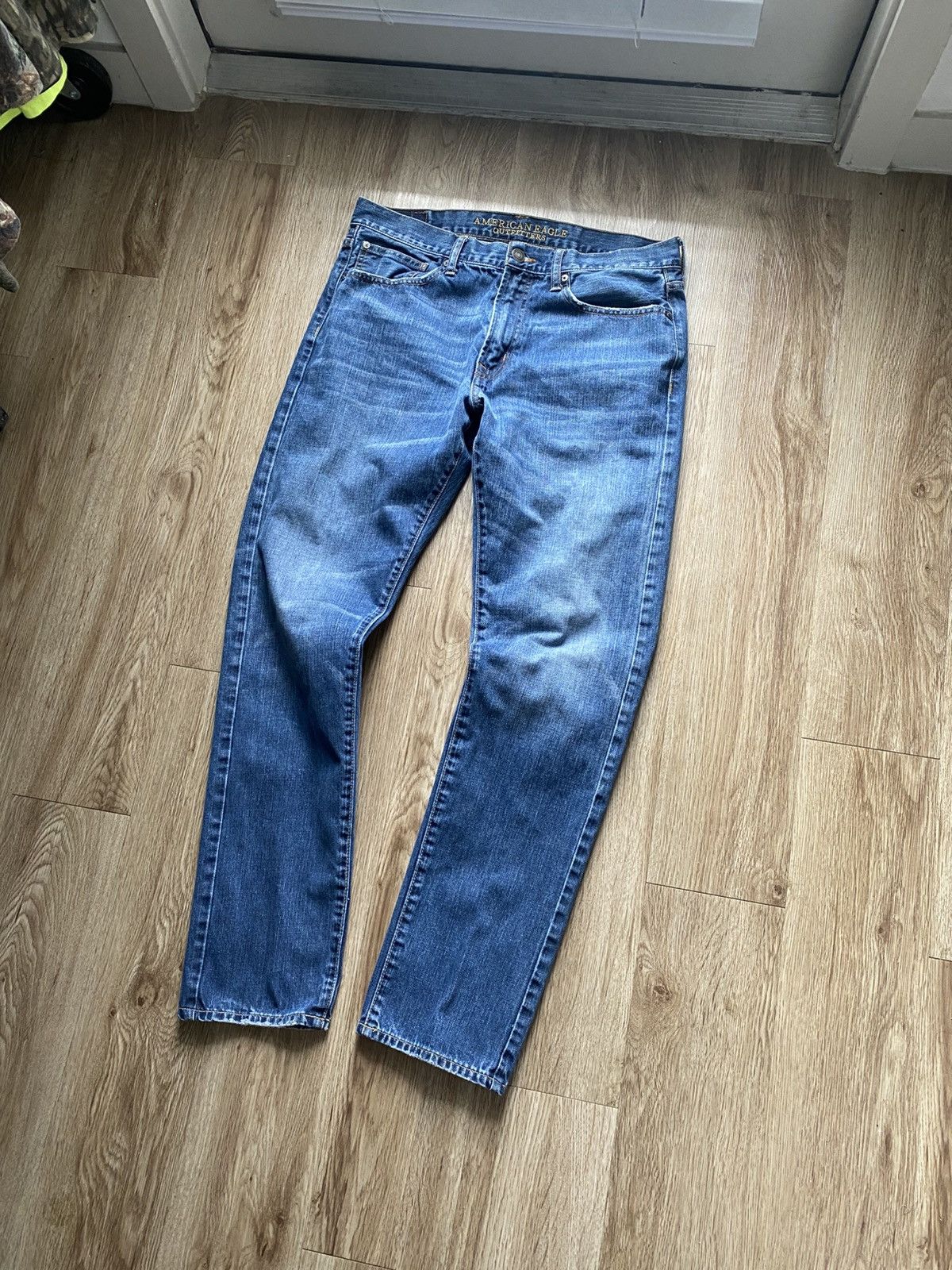 American Eagle Outfitters American Eagle Blue Denim Jeans Size US 34 / EU 50 - 5 Thumbnail