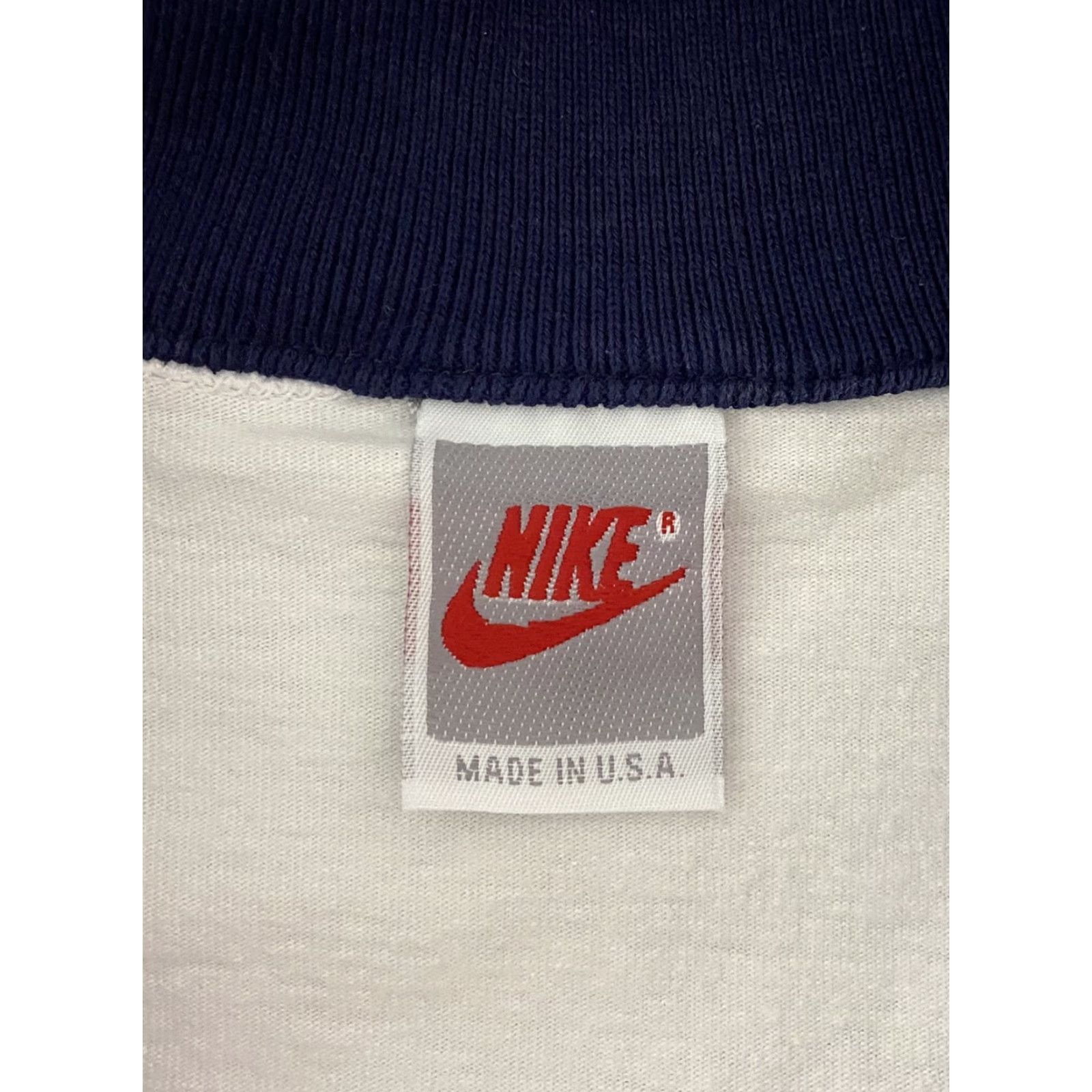 Nike VINTAGE Nike Shirt Mens Large White Just Do It Swoosh Polo Made USA 90s Size US L / EU 52-54 / 3 - 7 Thumbnail