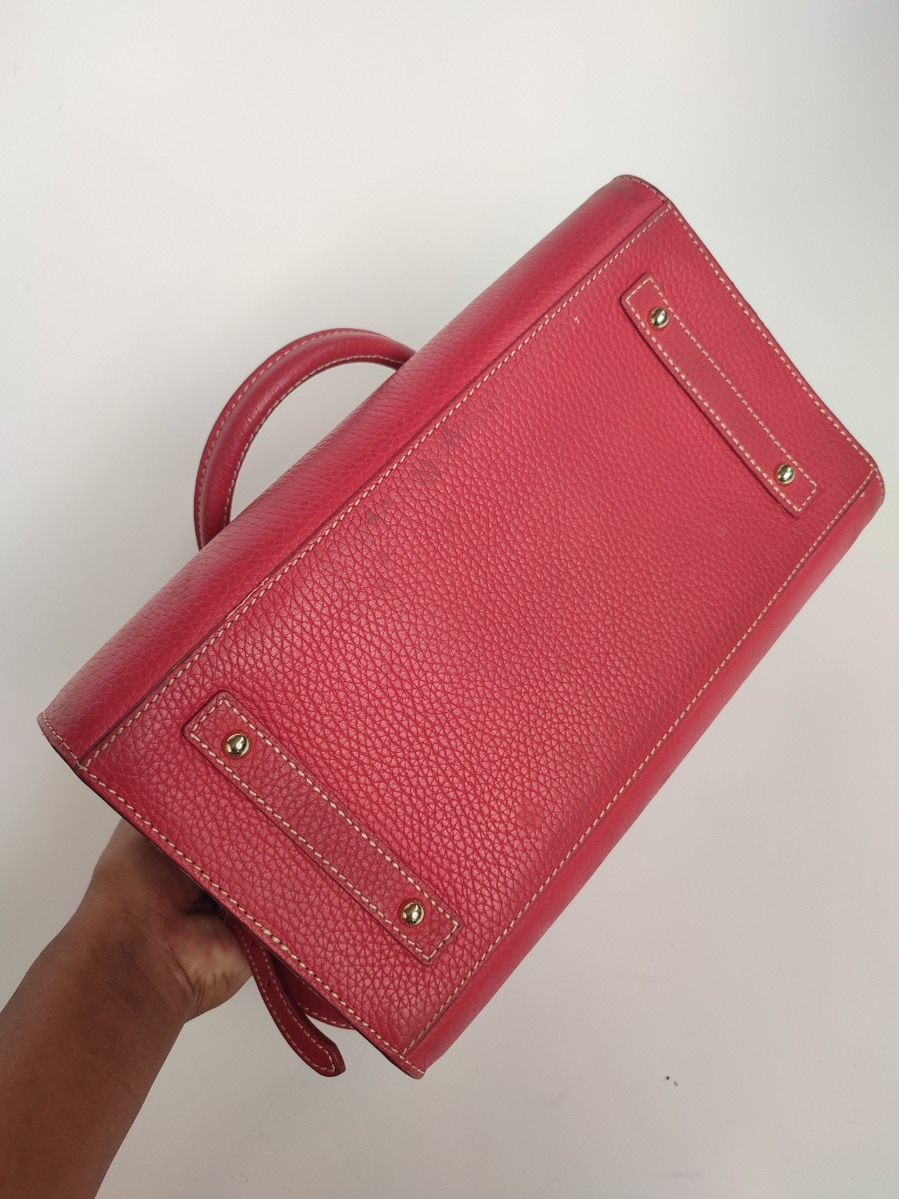 Dooney & Bourke DOONEY & BOURKE RED LEATHER HANDBAG Size ONE SIZE - 9 Thumbnail