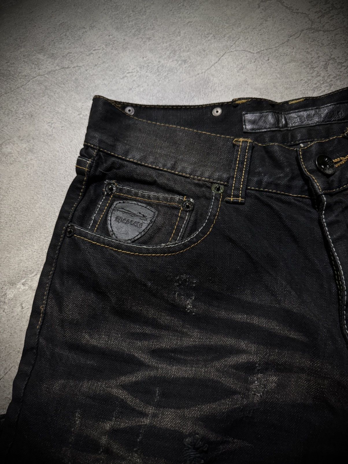 Hysteric Glamour Y2k Apestcip Ifsixwasnine Distressed Jeans Size US 31 - 11 Thumbnail