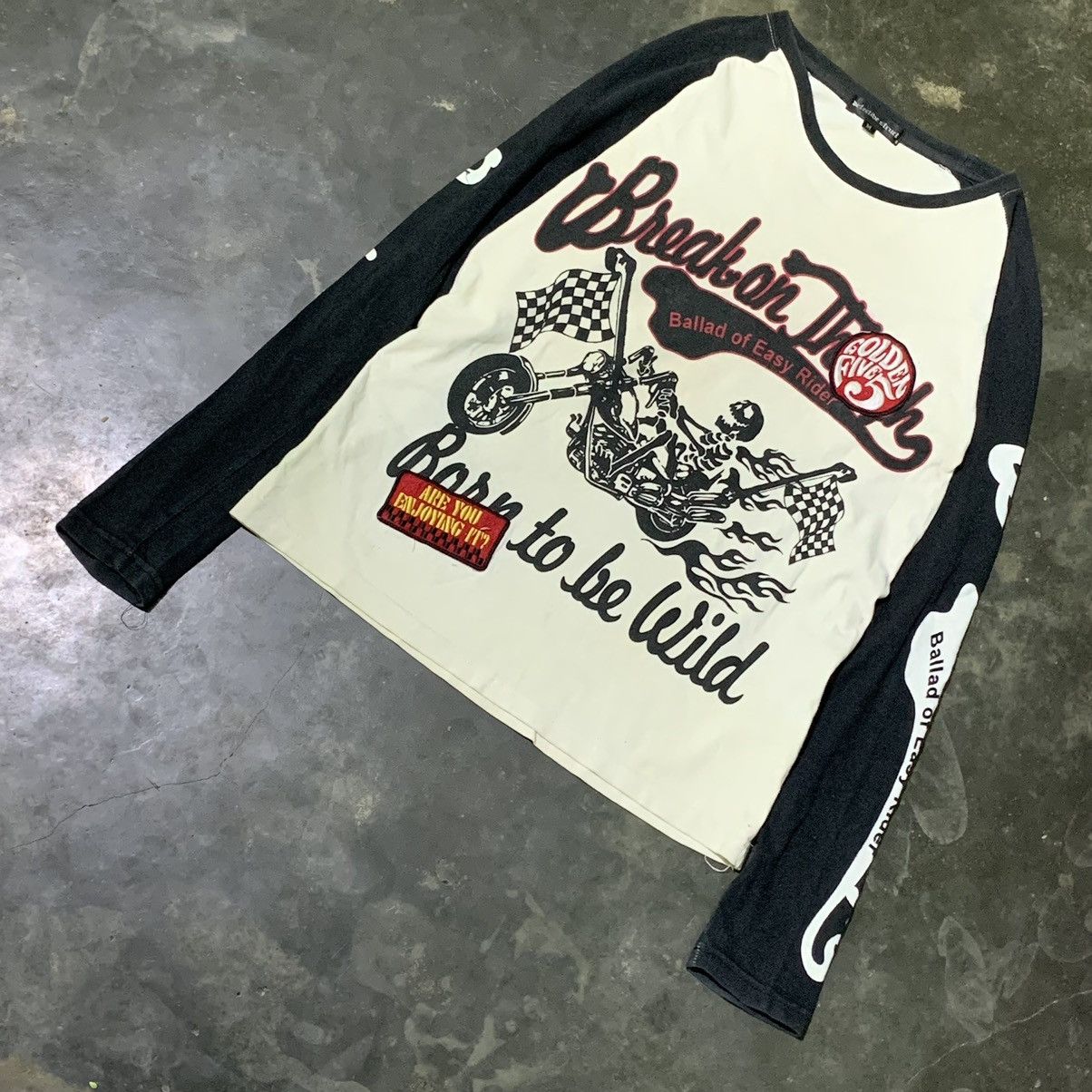 Japanese Brand Y2k Detective struct punk style longsleve Size US M / EU 48-50 / 2 - 3 Thumbnail