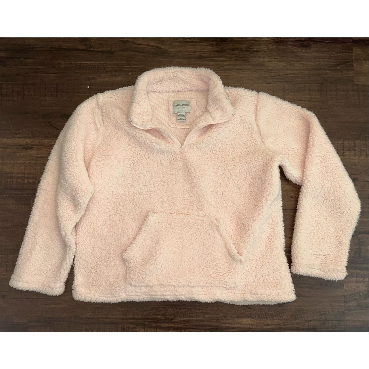 Lauren Ralph Lauren Sabrina Lauren NYC Sherpa Fleece Half-Zip Sweatshirt in Pale Size XL / US 12-14 / IT 48-50 - 1 Thumbnail