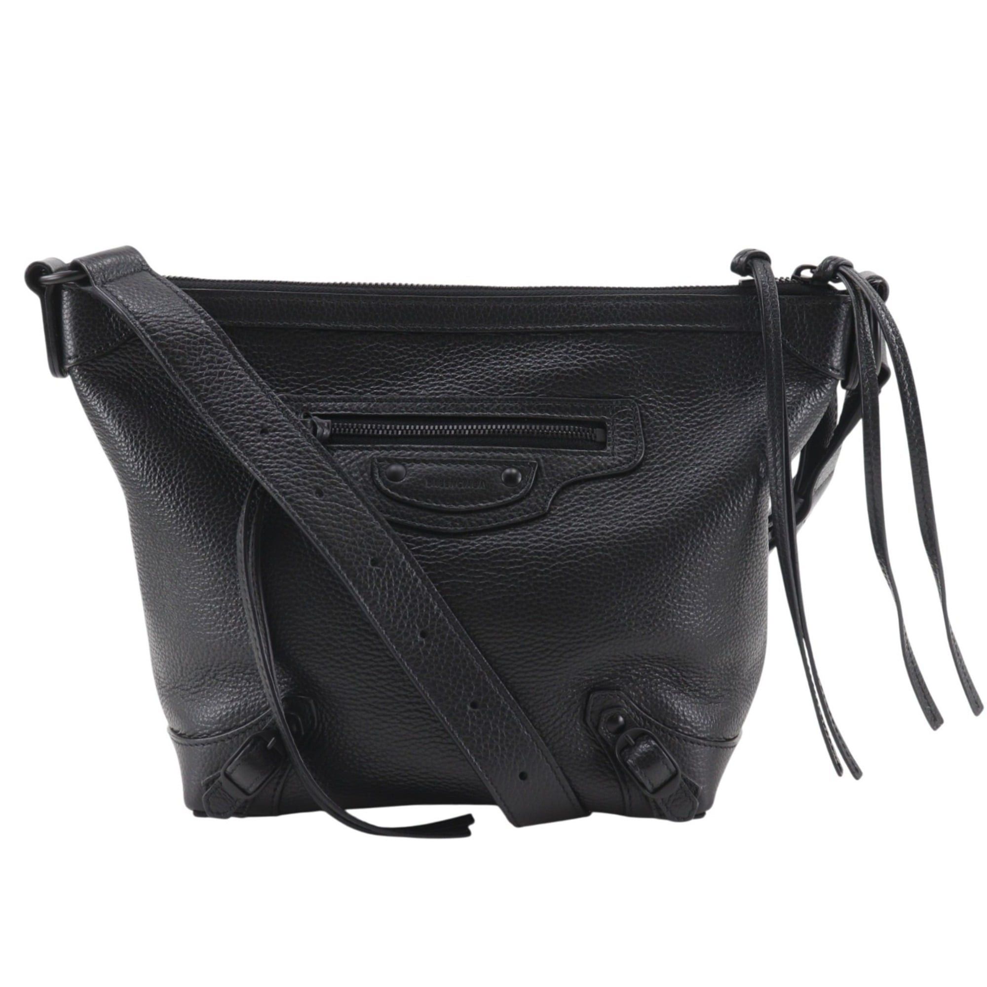Balenciaga Balenciaga Neo Classic Hobo Shoulder Bag 689946, Calfskin, Black, A5 size, Double Zipper, Women's Size ONE SIZE - 1 Thumbnail