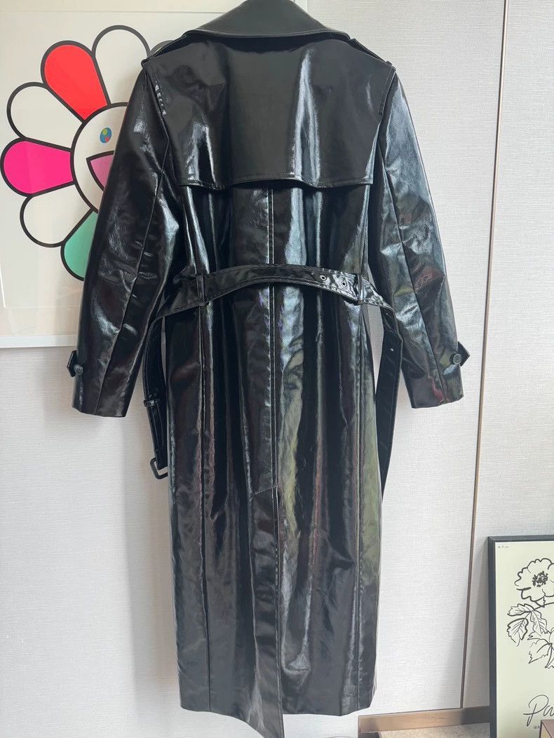Yves Saint Laurent YSL Runway Patent Leather Trench Coat- Size XS / US 0-2 / IT 36-38 - 2 Thumbnail