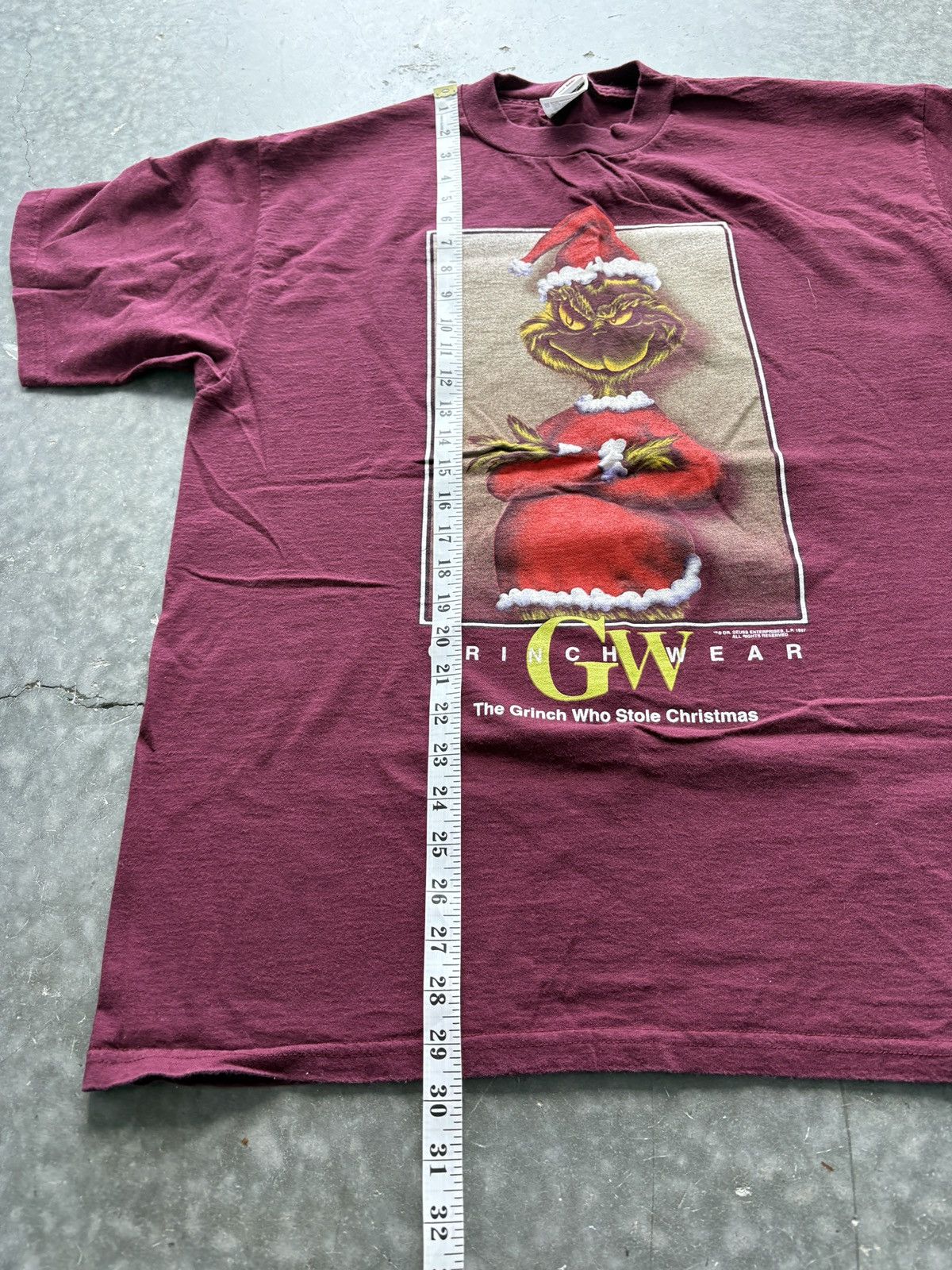 Vintage Vintage 90s Grinchwear Graphic Tee Dr Seuss Size US XL / EU 56 / 4 - 7 Thumbnail