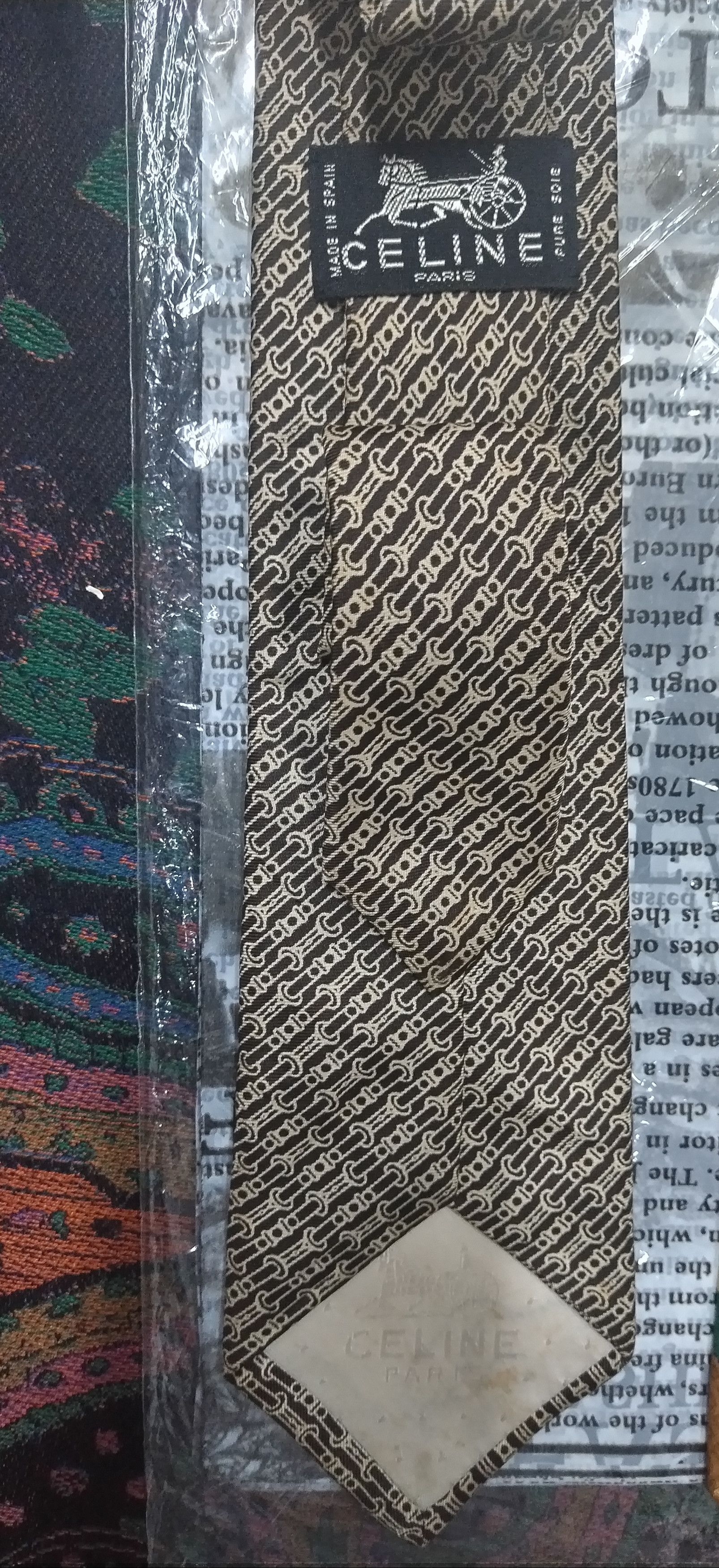The Tie Bar × Vintage Lot of 3 VTG CELINE GIORGIO ARMANI & PIERRE BALMAIN NECKTIE Size ONE SIZE - 8 Thumbnail