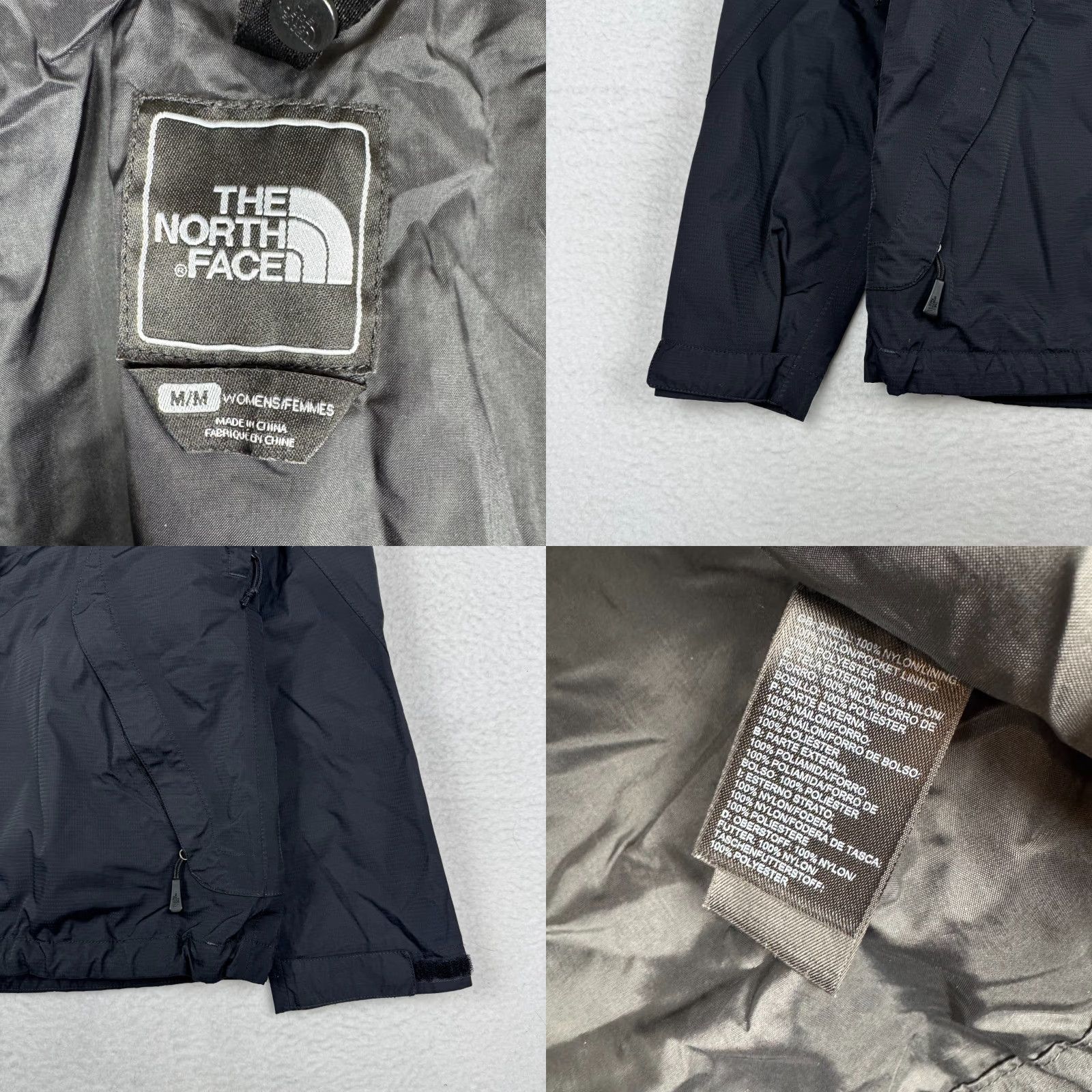 The North Face Womens Jacket Windbreaker Black M Zip Hyvent Windbreaker Outdoor Fall Winter Spring Mens?