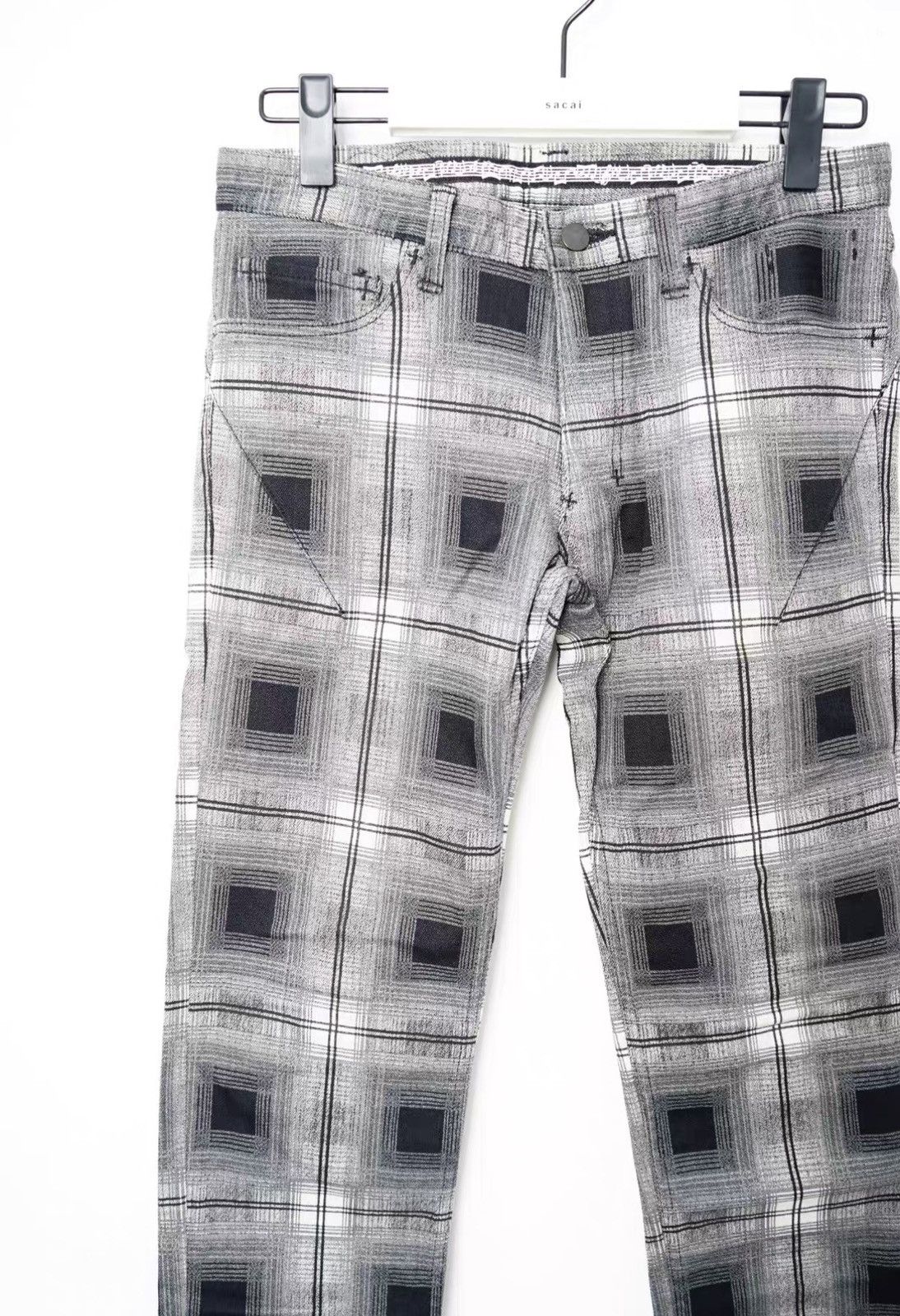 Number (N)ine Number Nine Archive Fall/Winter Plaid Cropped Pants Size US 32 / EU 48 - 2 Thumbnail