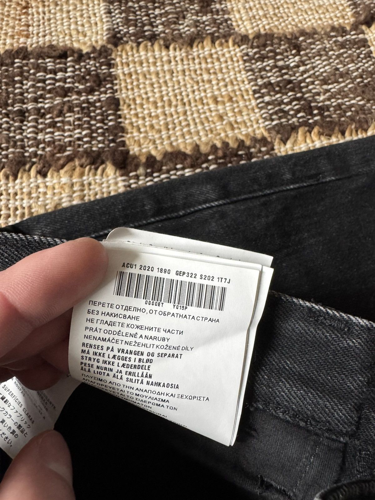 Prada Black Triangle Logo Denim Size US 32 / EU 48 - 7 Thumbnail