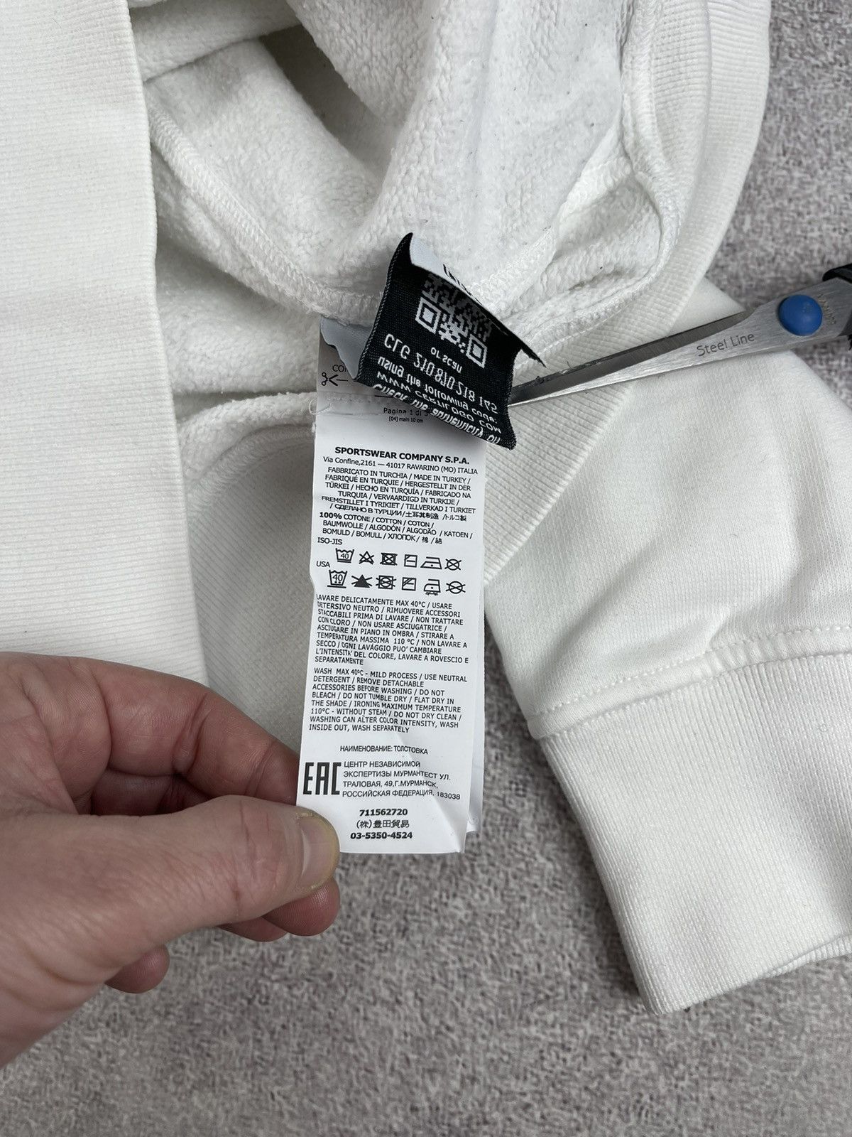 Stone Island Stone Island Crewneck Sweatshirt White Size M Size US M / EU 48-50 / 2 - 8 Thumbnail