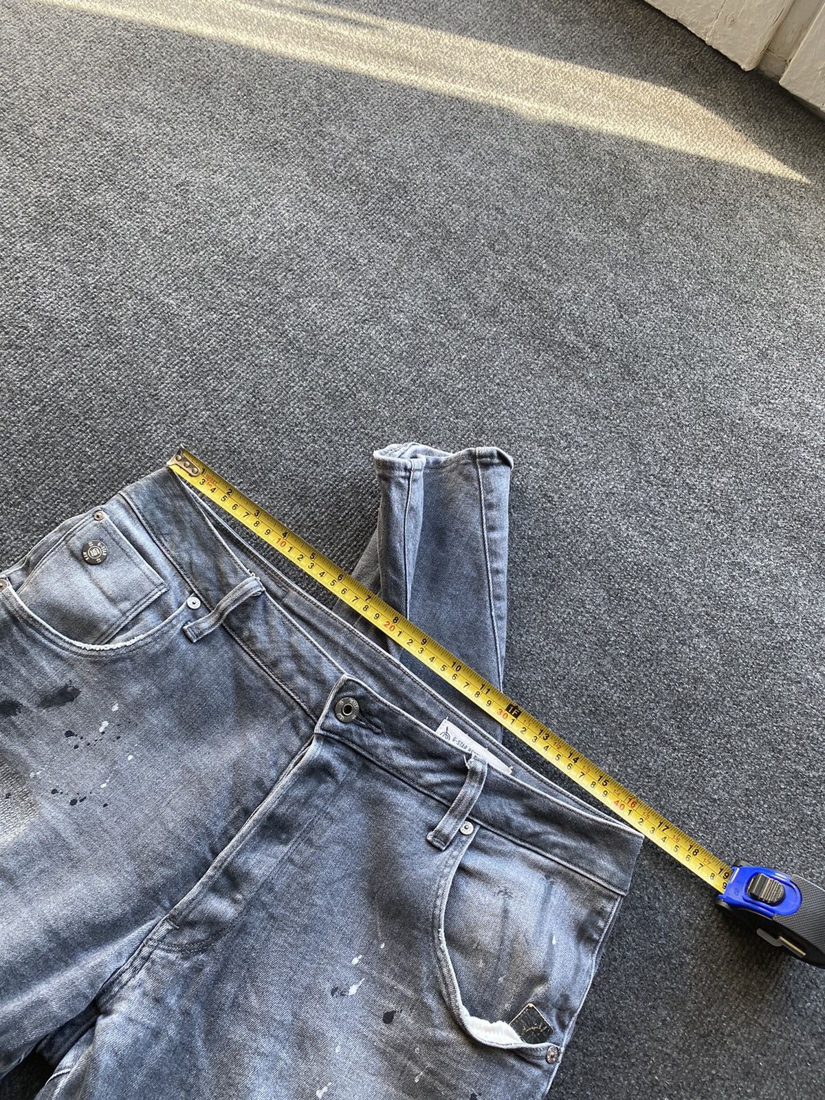 G-Star 🔥Opium Punk G Star arc 3d slim gray distressed jeans men 33 Size US 33 - 7 Thumbnail