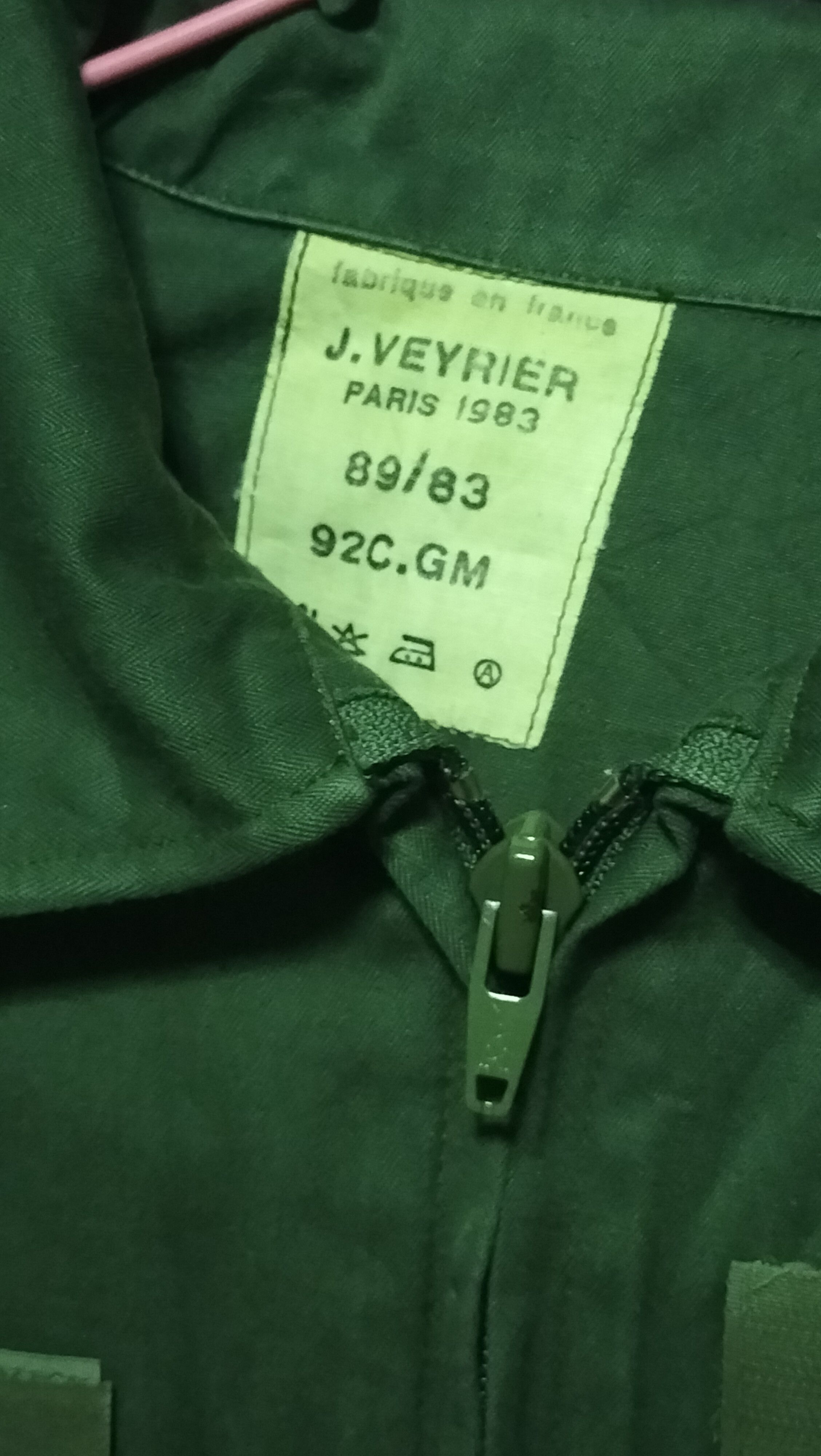 Vintage 70s France Military Jacket HBT Moleskin fashion Army Size US M / EU 48-50 / 2 - 3 Thumbnail
