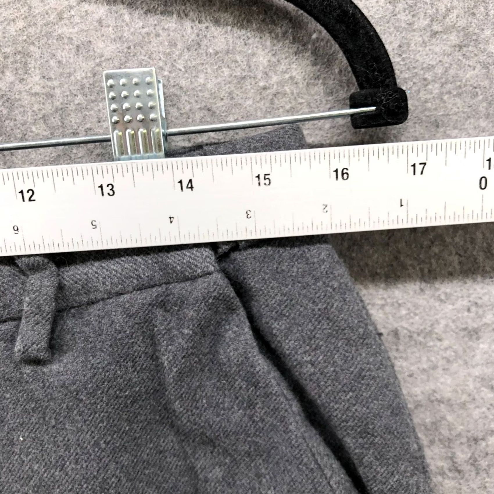 Vintage L.L. Bean Pants Womens 10 Gray Flannel Classic Fit Straight High Rise Comfort Size 32" / US 10 / IT 46 - 5 Thumbnail