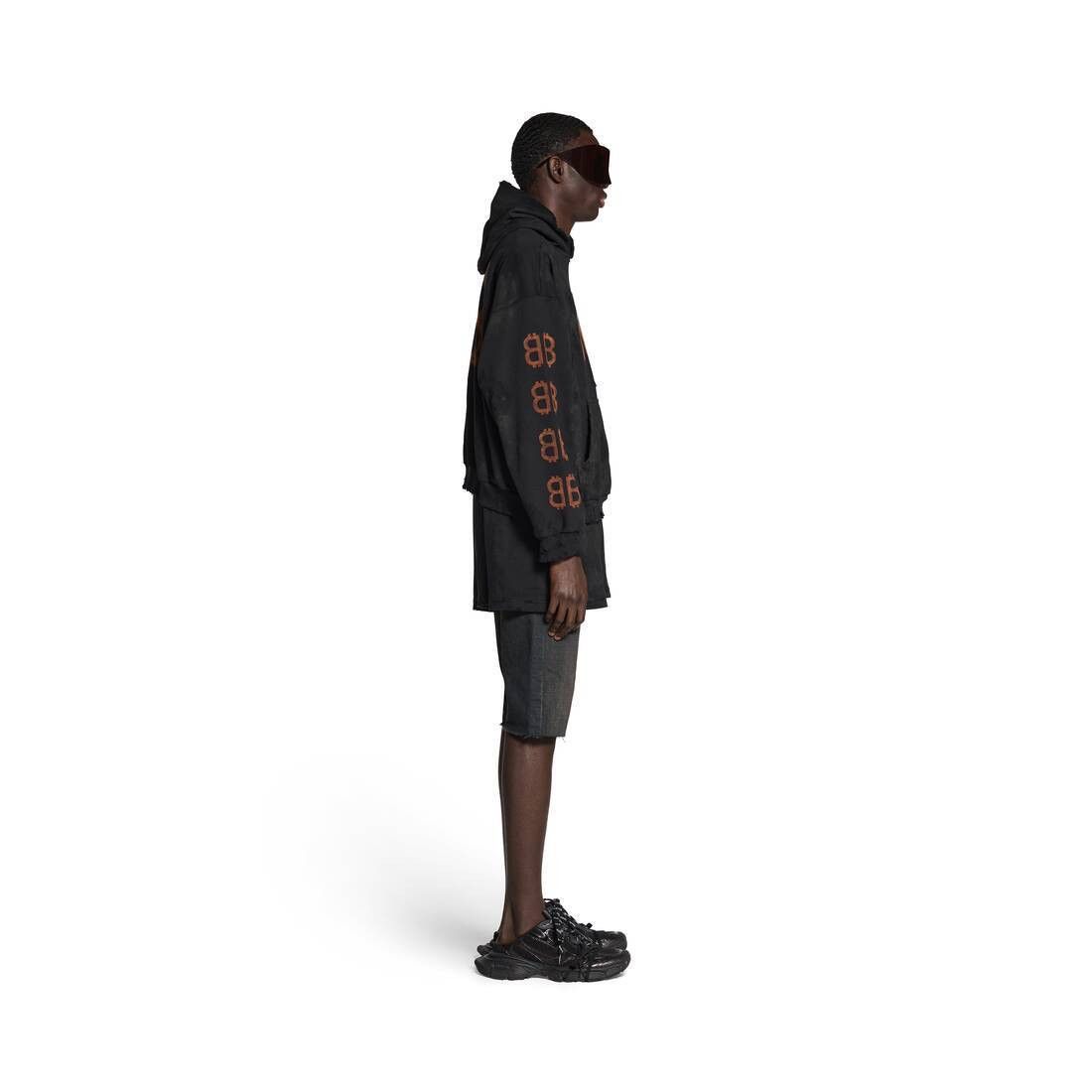 Balenciaga o1srvl11e1025 Crypto Hoodie Medium Fit in Black Size US XS / EU 42 / 0 - 5 Thumbnail