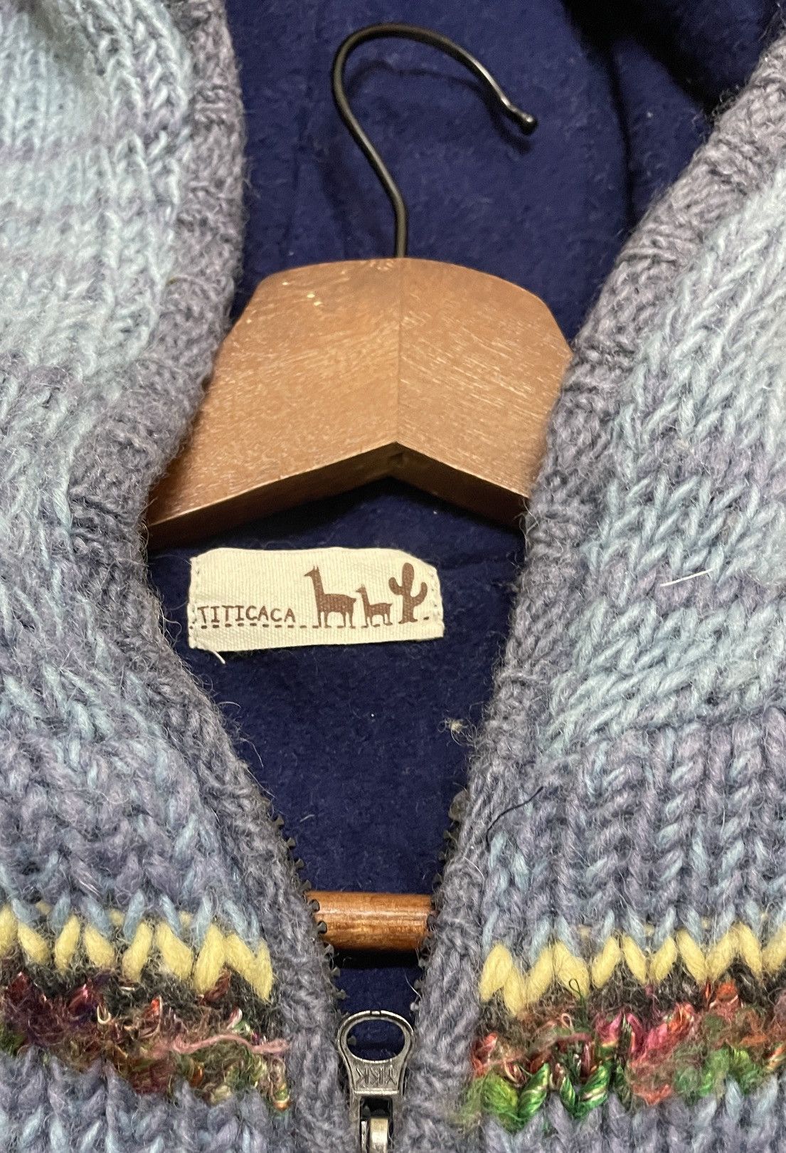 Vintage Vintage Japanese Brand Titicaca Hoodie Knitwear 1990s Size US S / EU 44-46 / 1 - 8 Thumbnail