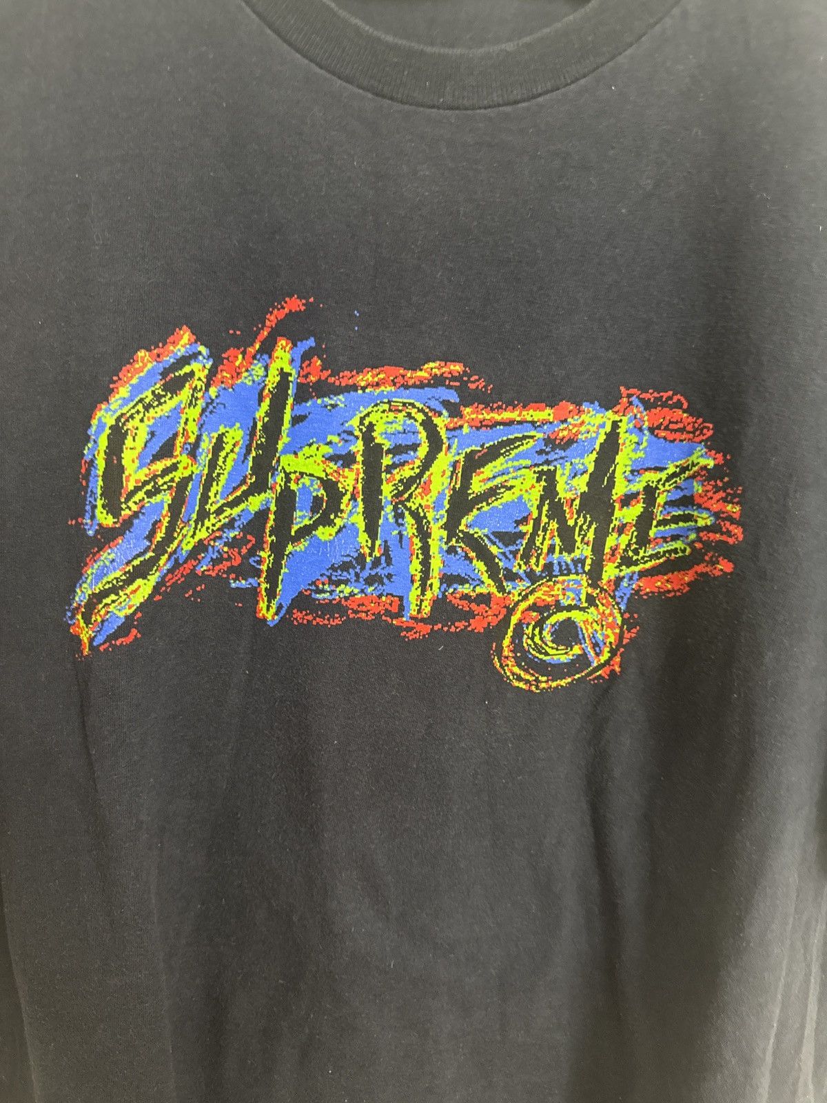 Supreme Supreme Scratch Tee Navy XL Size US XL / EU 56 / 4 - 2 Thumbnail