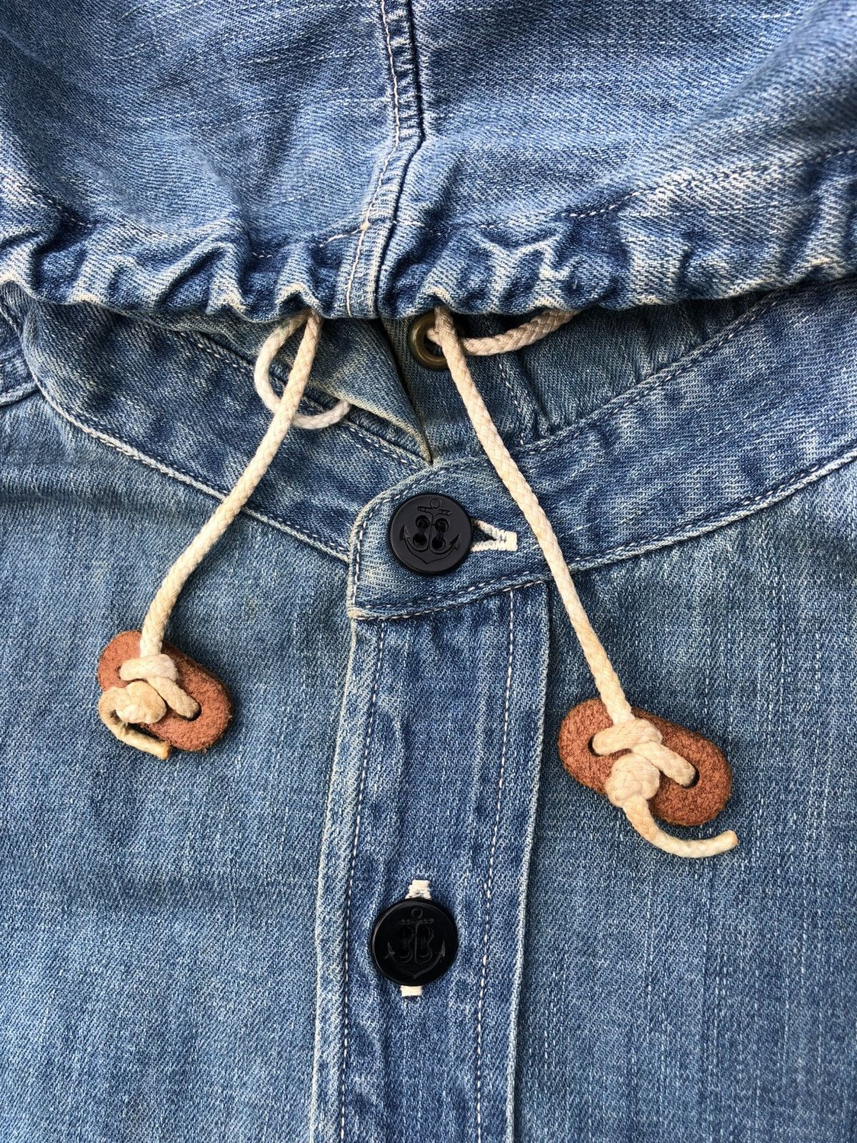Orslow Orslow Hoodie Denim Shirt Size US M / EU 48-50 / 2 - 12 Thumbnail