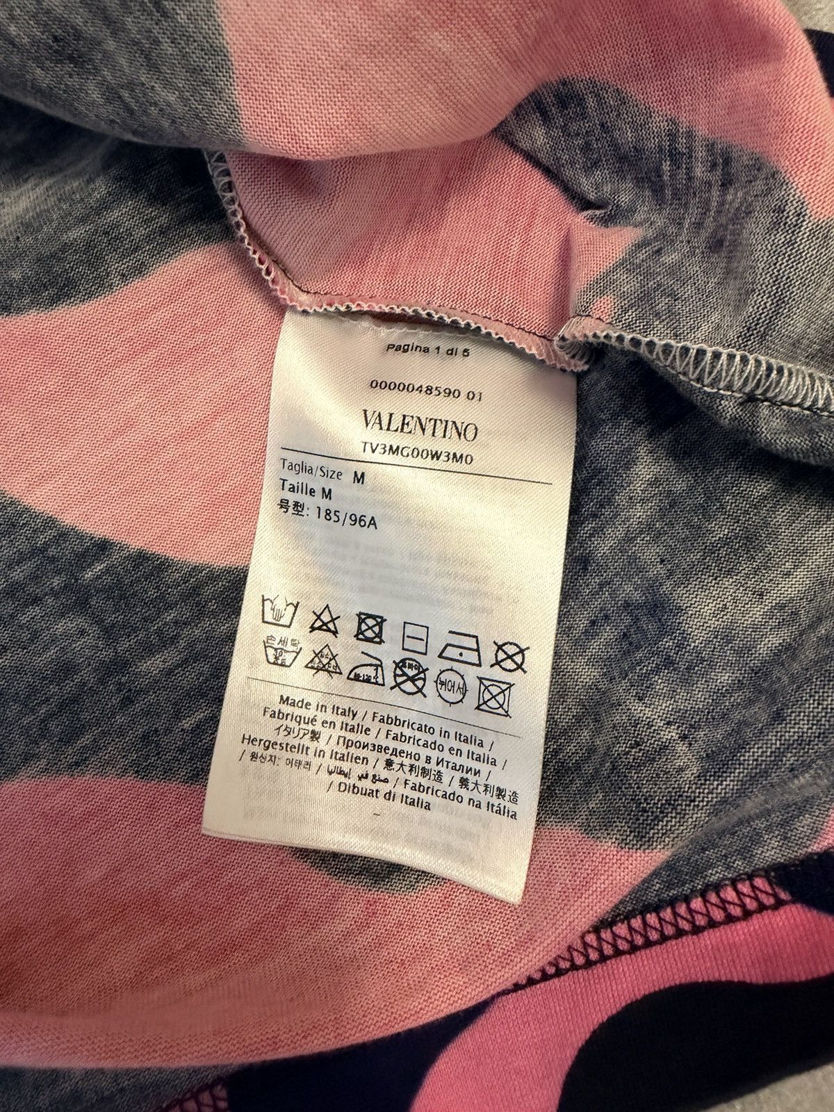 Valentino Valentino Camo T shirt Size US M / EU 48-50 / 2 - 4 Thumbnail