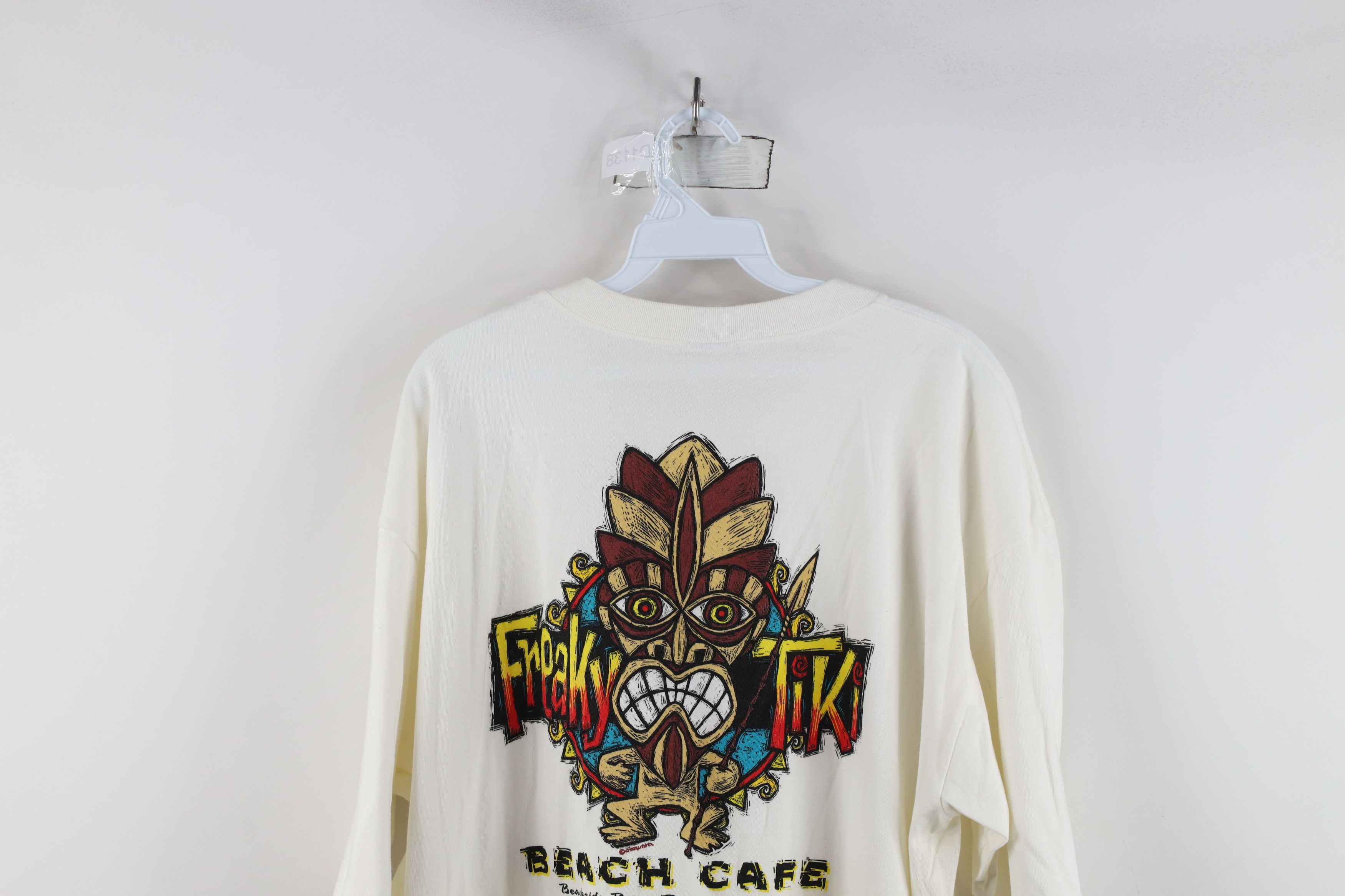 Vintage Vintage 90s Streetwear Beach Cafe Hawaii Surfing T-Shirt USA Size US XL / EU 56 / 4 - 12 Thumbnail