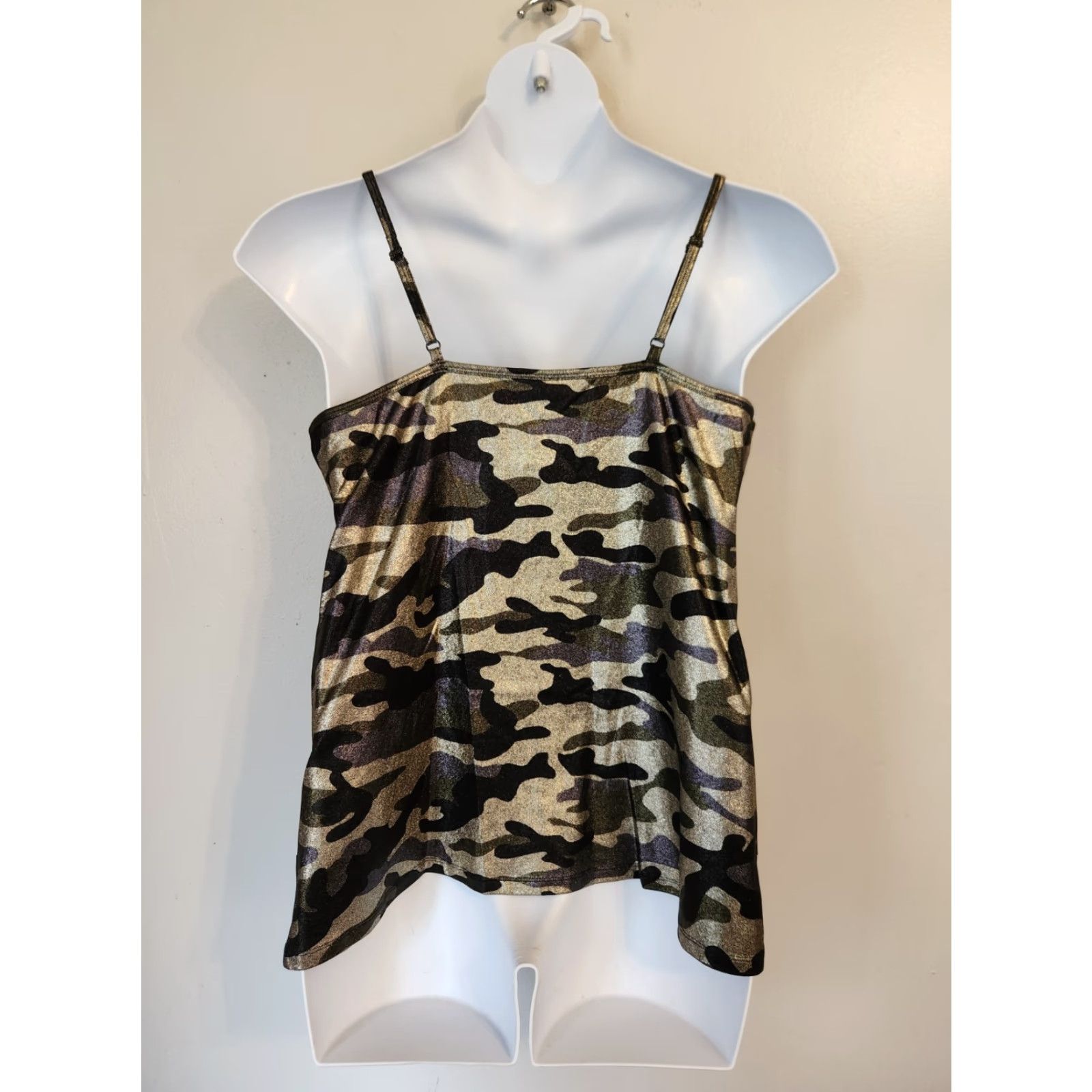 Torrid Torrid Camisole Top Sleeveless 2X Camouflage Multicolor Cotton Spandex Tank Women Casual Party/Cocktail 2X Size XXL / US 16-18 / IT 52-54 - 4 Thumbnail