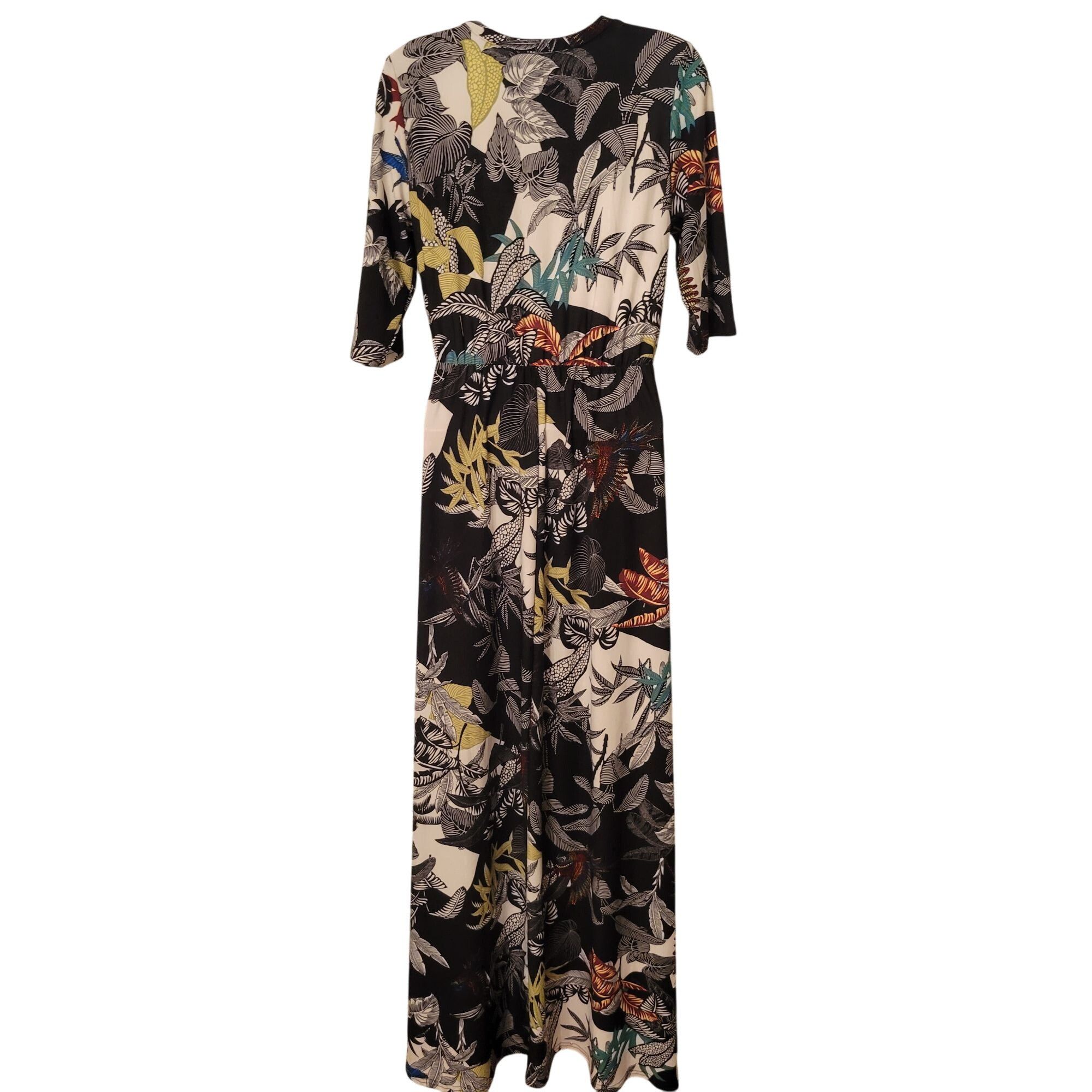 Vintage Attitudes by Renee XST Tropical Bird Leaf Print Maxi Dress P Size XS / US 0-2 / IT 36-38 - 7 Thumbnail