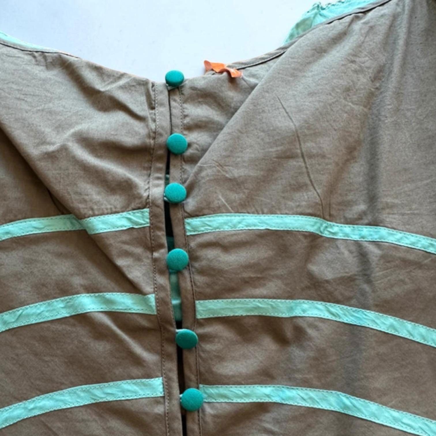 Other The Cop Copine Turquoise Lace Top Size ONE SIZE - 7 Thumbnail