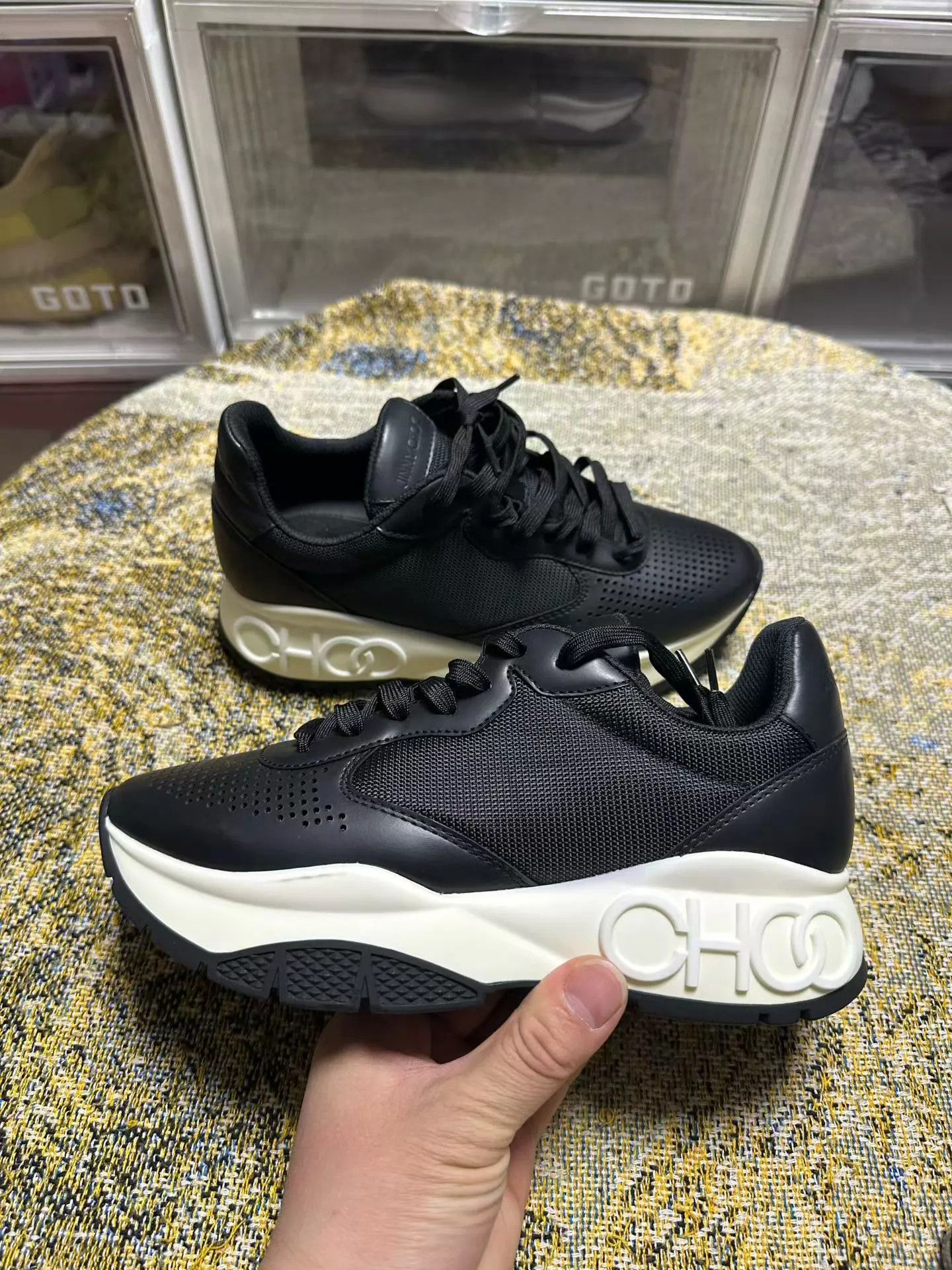 Jimmy Choo Jimmy Choo women's 37.5 like new shoes no box Size US 7 / IT 37 - 3 Thumbnail