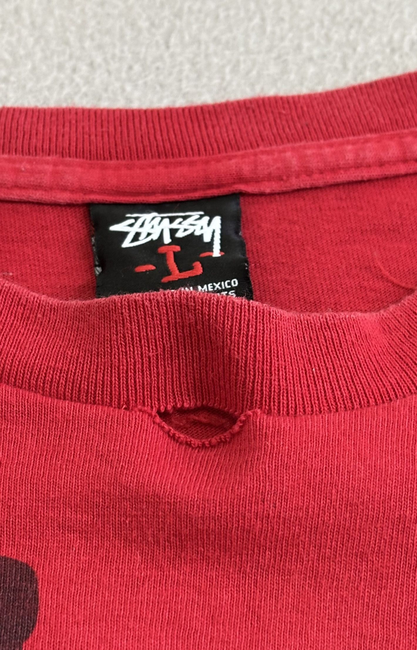 Stussy Stussy red t-shirt large Size US L / EU 52-54 / 3 - 13 Thumbnail