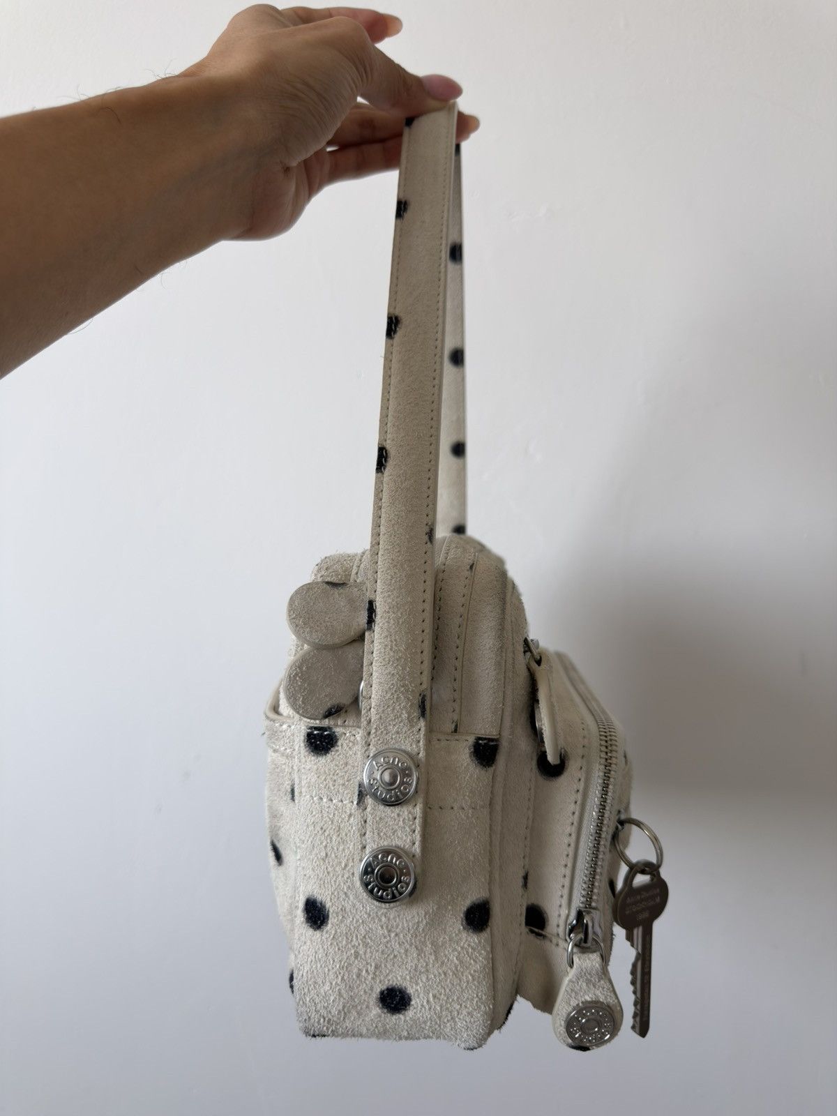 Acne Studios Acne Studios Camero Runway Bag Polka Dot Suede Limited Ed. Size ONE SIZE - 15 Thumbnail