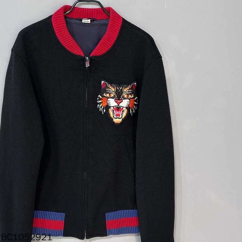 Gucci Black Embroidered Tiger Head Jacket-2507 Size US L / EU 52-54 / 3 - 8 Thumbnail