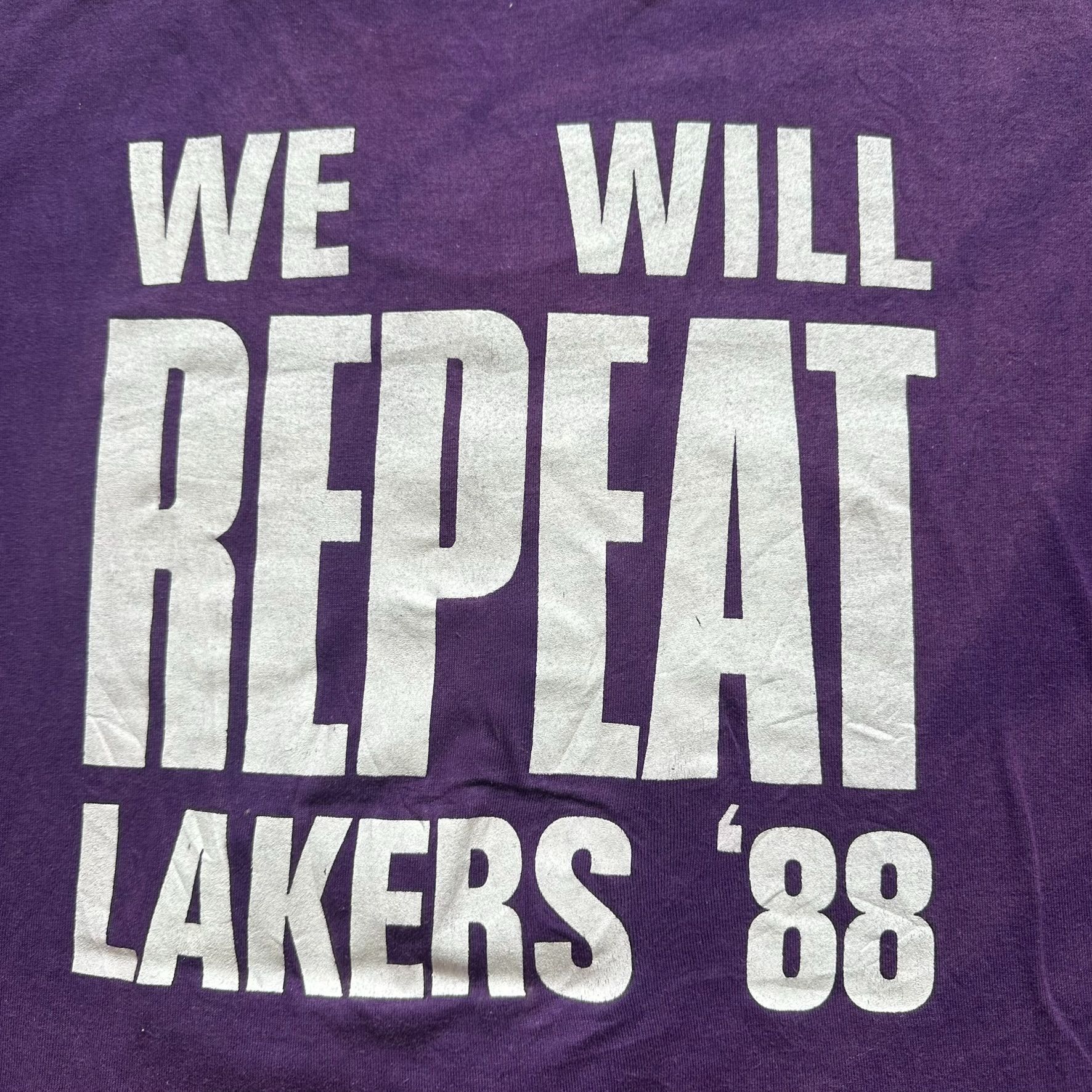 Vintage Vintage 1988 Los Angeles Lakers T-Shirt Single Stitch Repeat Size US L / EU 52-54 / 3 - 6 Thumbnail