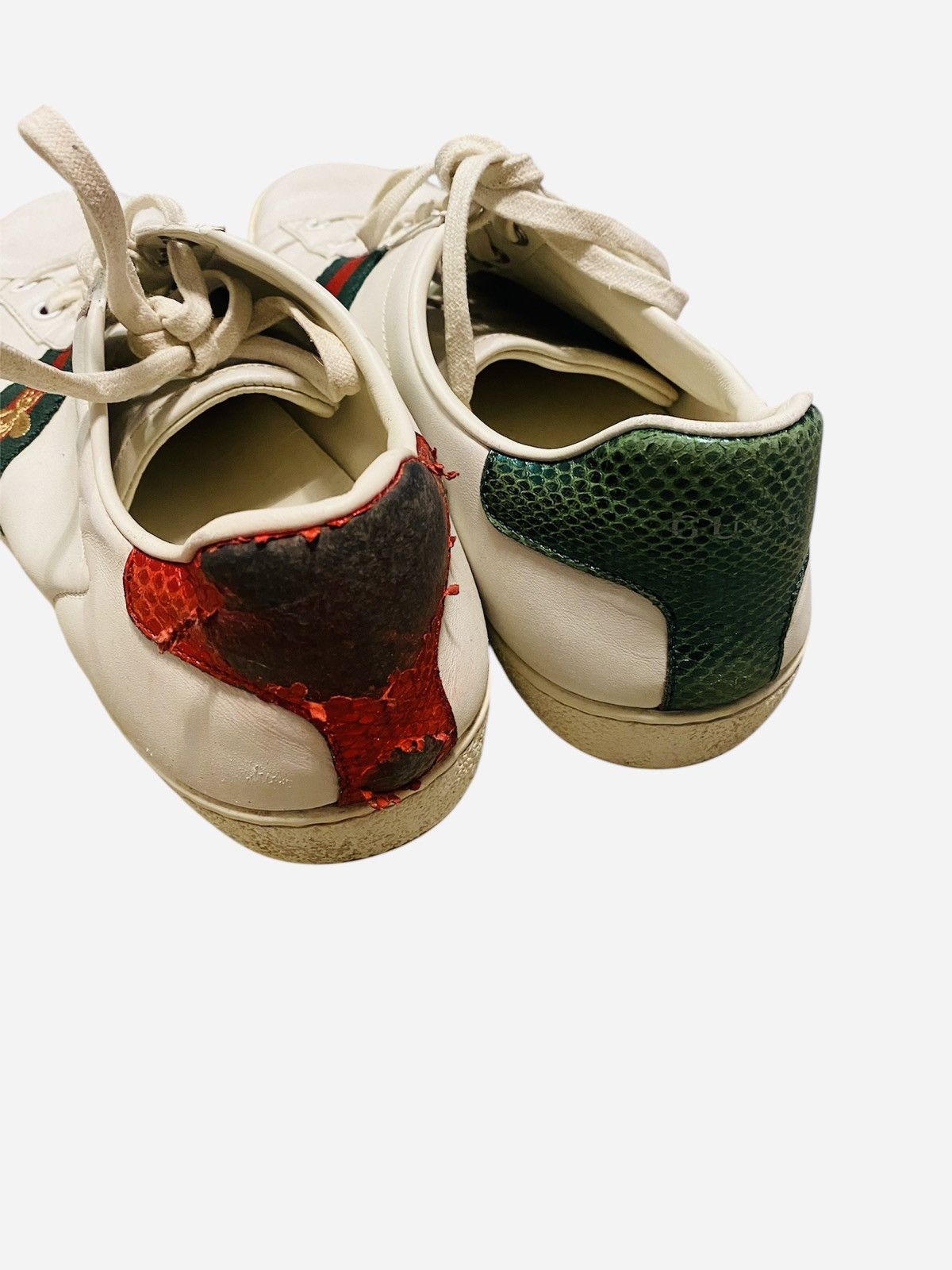 Gucci Gucci Ace Sneakers White Leather With Bee Size US 11 / IT 41 - 8 Thumbnail