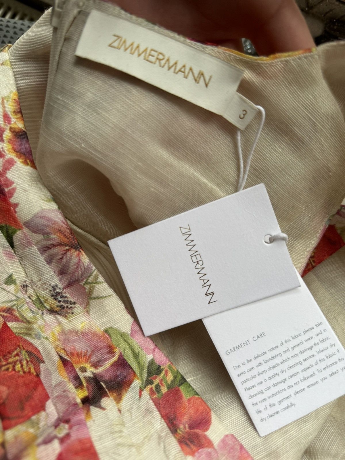 Zimmermann New Zimmermann floral dress, linen blend silk, size 3 Size XL / US 12-14 / IT 48-50 - 10 Thumbnail