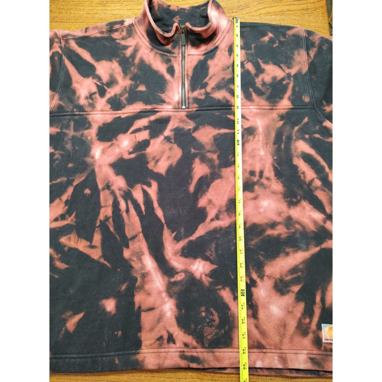 Carhartt VINTAGE Carhartt Sweatshirt Mens XL Black 1/4 Zip Tie Dye 90s College Outdoor Logo Pullover Size US XL / EU 56 / 4 - 7 Thumbnail