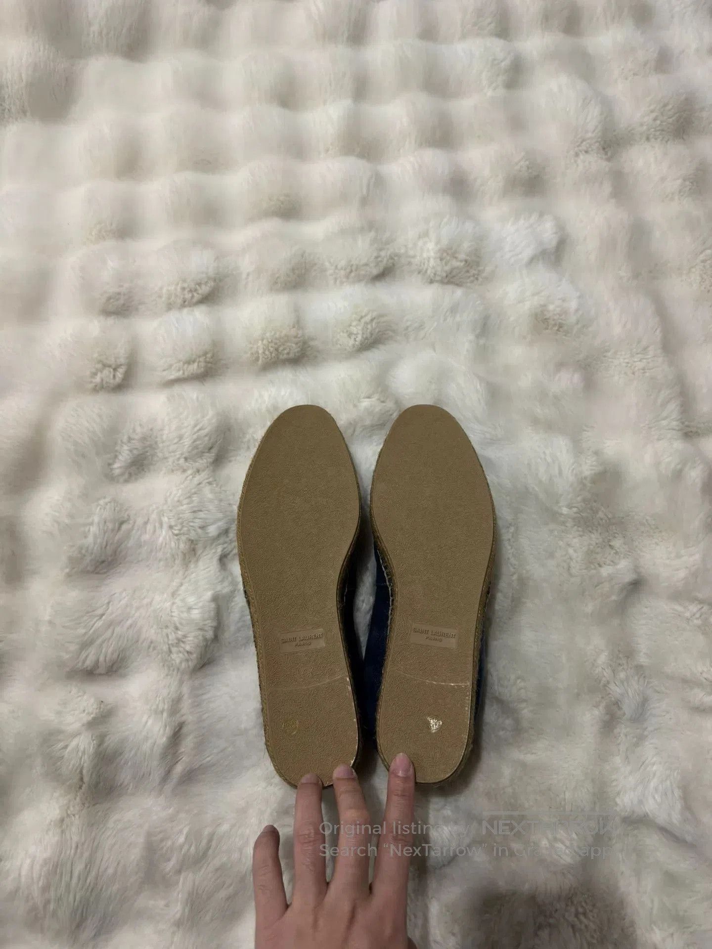 Saint Laurent Paris Saint Laurent SLP Gold Logo Espadrilles. Size US 11 / EU 44 - 5 Thumbnail