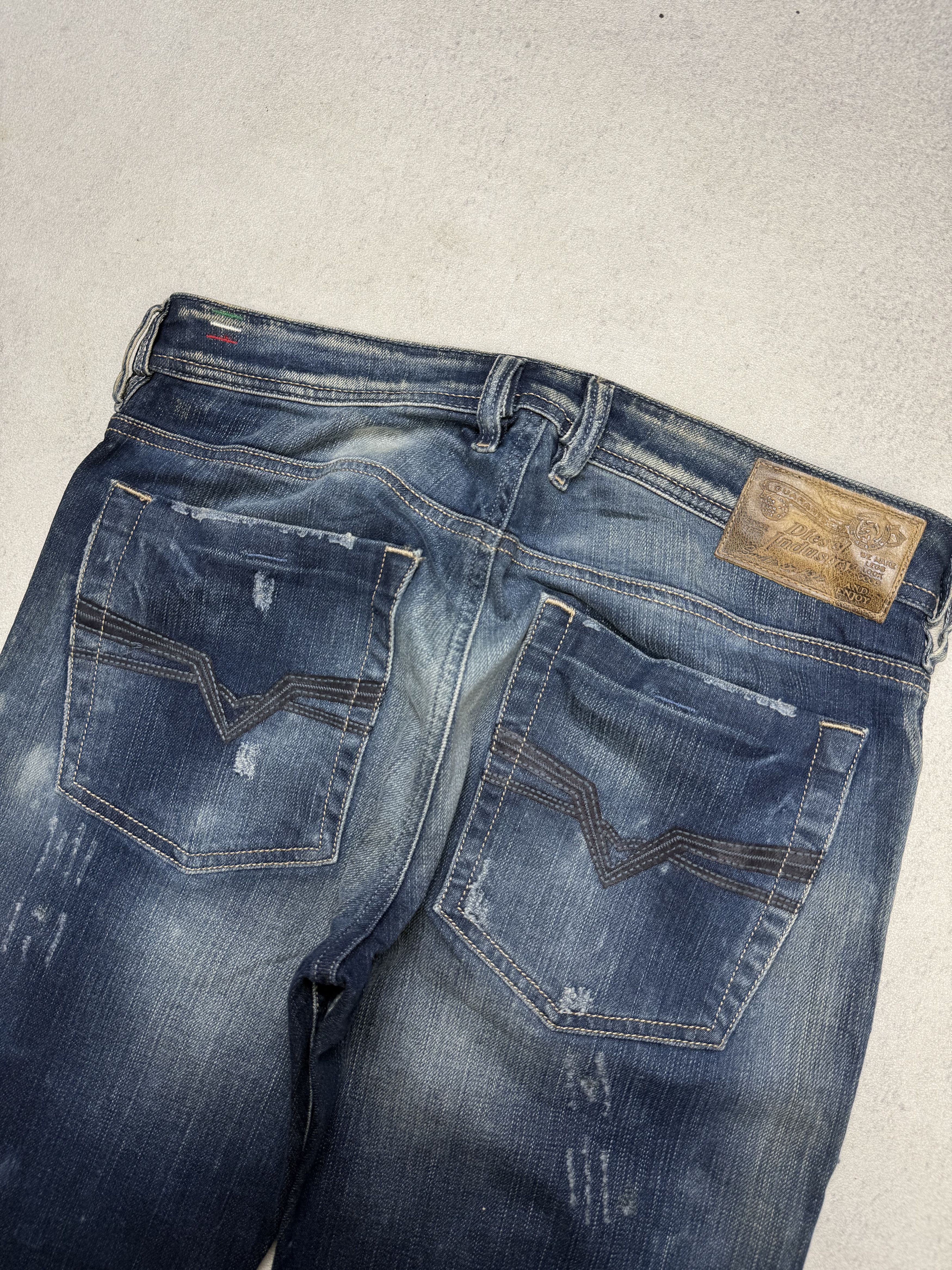 Diesel Diesel Zatiny Bootcut Distressed Jeans Denim Size US 29 - 10 Thumbnail