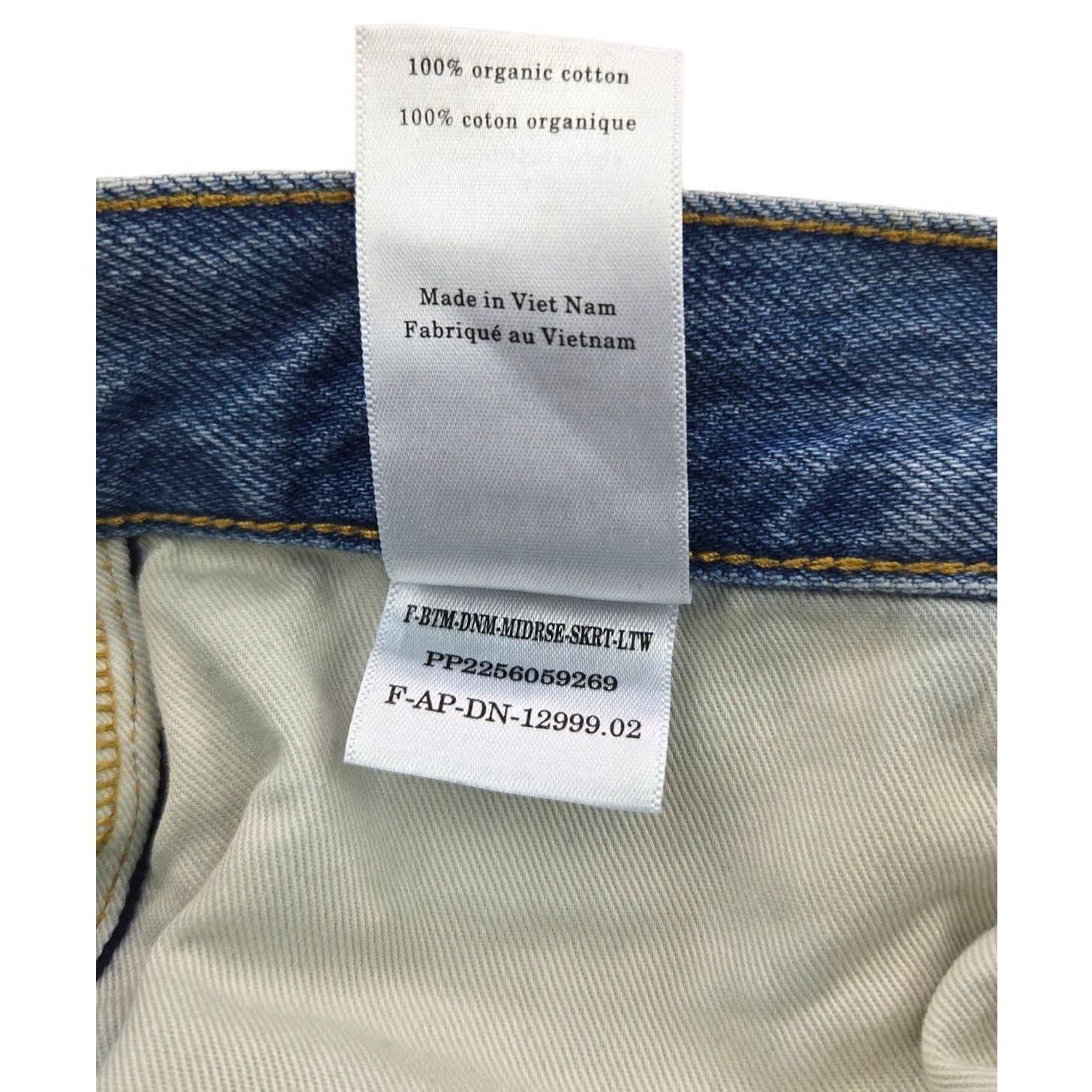 Everlane Everlane | The Mid-Way Midi Denim Skirt | Size 24 Size 24" / US 00 / IT 34 - 5 Thumbnail