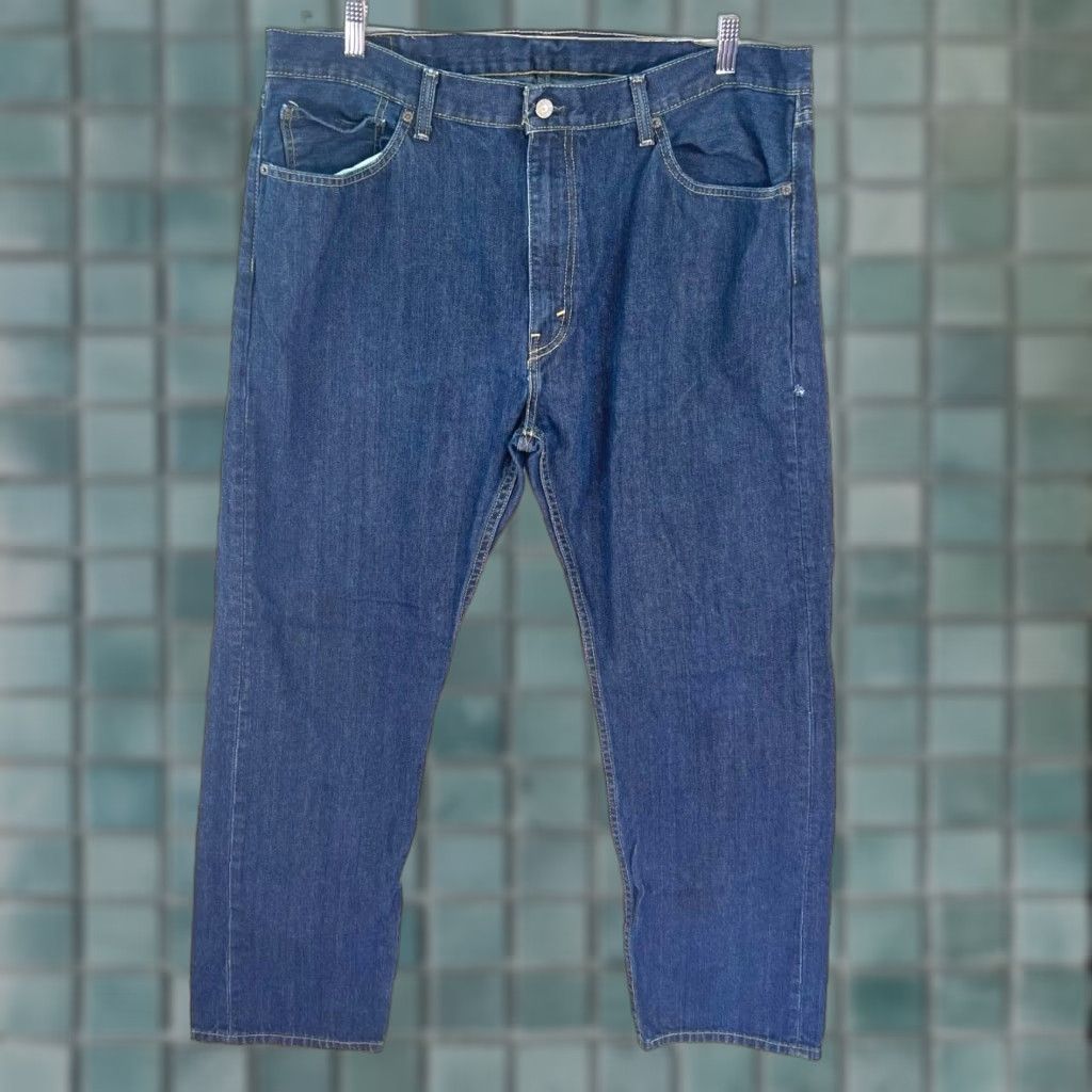 Levi's Levi's 505 Jeans Mens Size 40 Blue Straight Regular Fit Workwear 40 X 32 Size US 40 / EU 56 - 1 Thumbnail