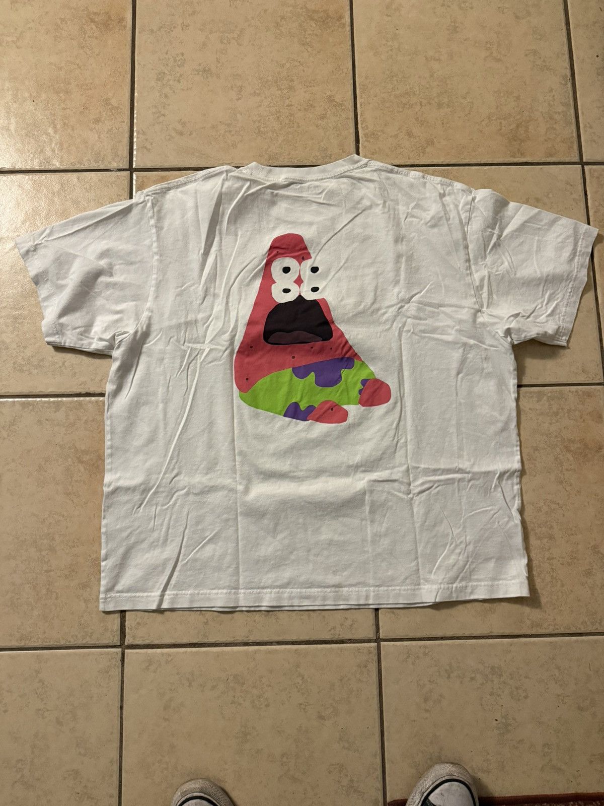 Cactus Plant Flea Market × Uniqlo Uniqlo x CPFM x SpongeBob T Shirt White Size US XXL / EU 58 / 5 - 2 Thumbnail