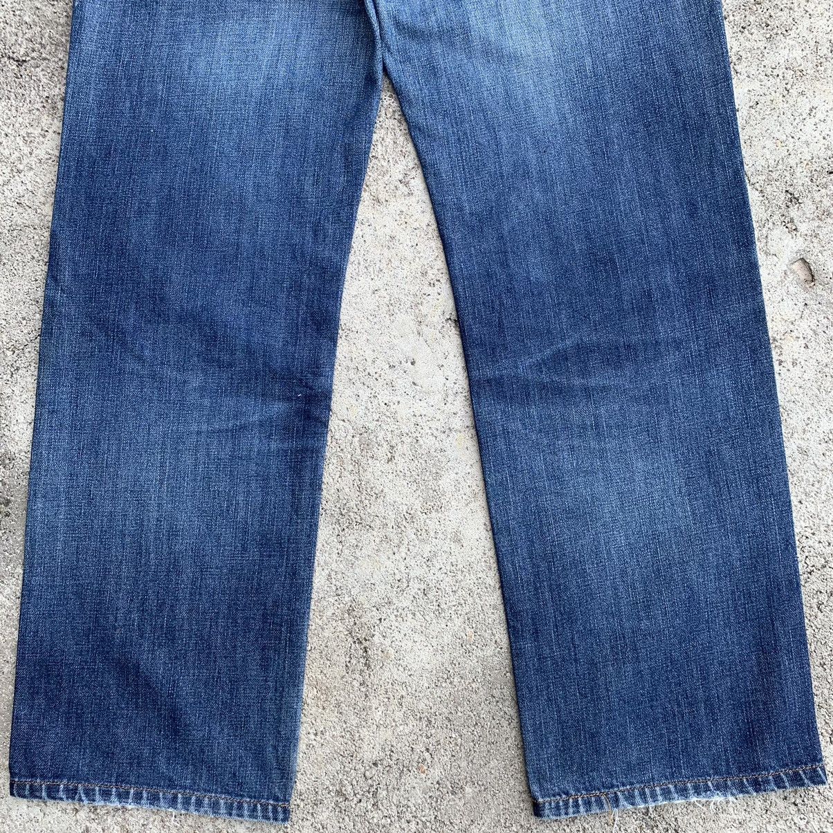 Japanese Brand Vintage Japan Edwin Blue Indigo Distressed Denim Jeans W31 Size US 31 - 10 Thumbnail