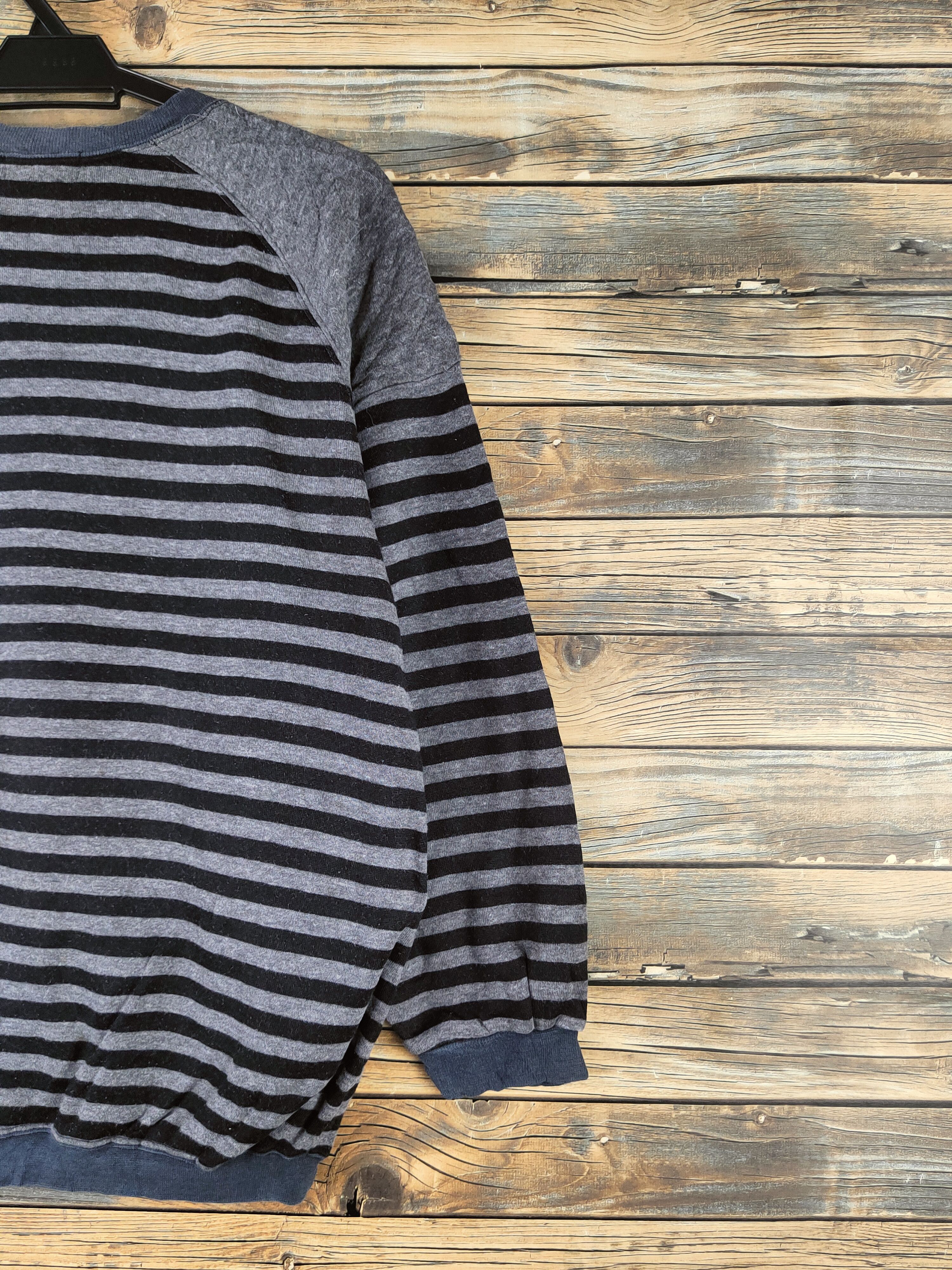 Japanese Brand Vintage & Retro Design Japanese Brand Black Gray Sweatshirt Size US L / EU 52-54 / 3 - 9 Thumbnail