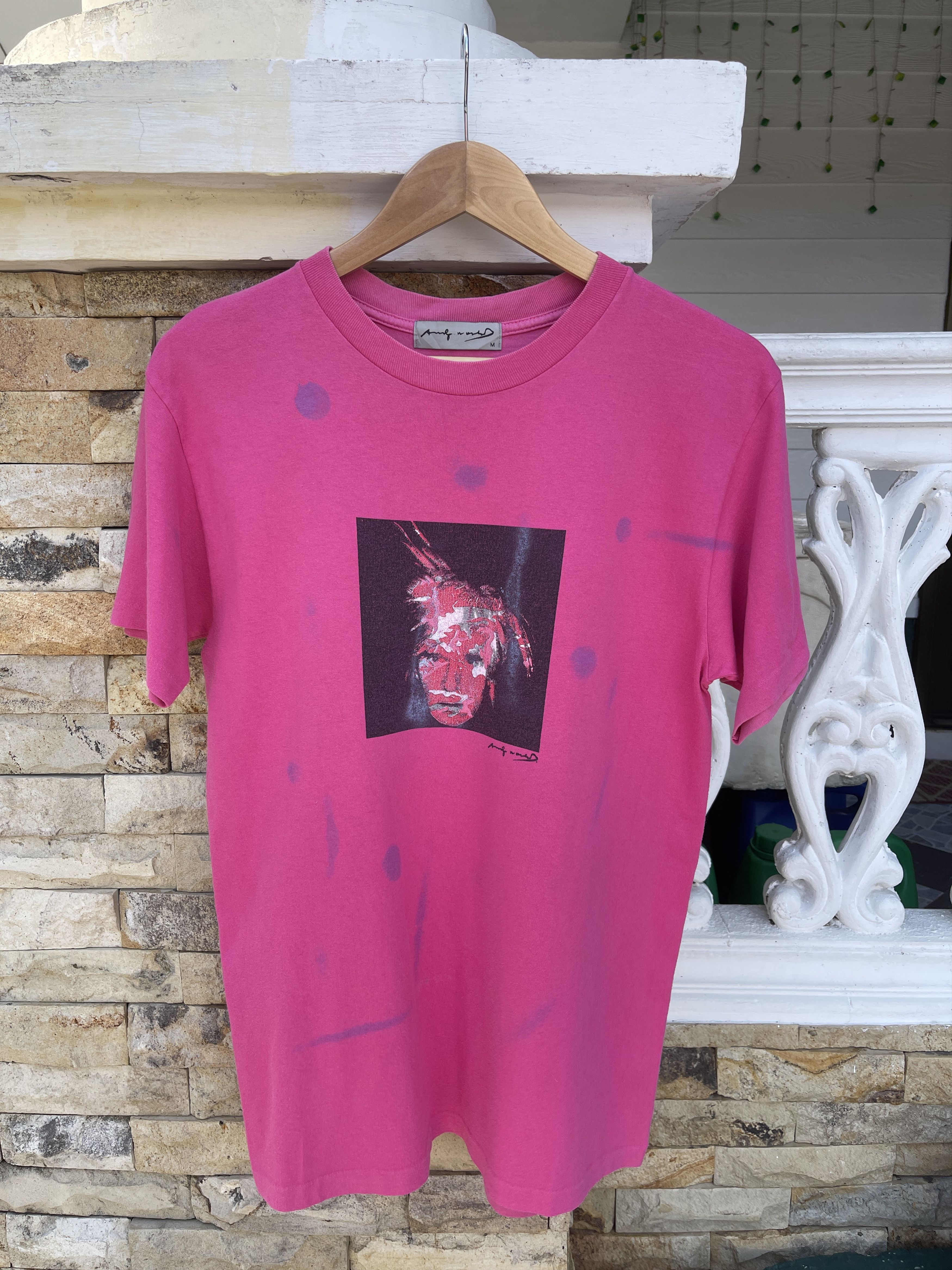 Andy Warhol Last Drop🔥Vtg Andy Warhol Self Potrait Single Stitch T-Shirt Size US M / EU 48-50 / 2 - 2 Thumbnail