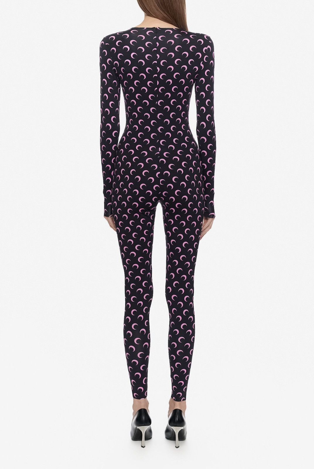 Marine Serre Last Marine Serre Moon Printed Jersey Longsleeve Catsuit Size 28" / US 6 / IT 42 - 2 Thumbnail