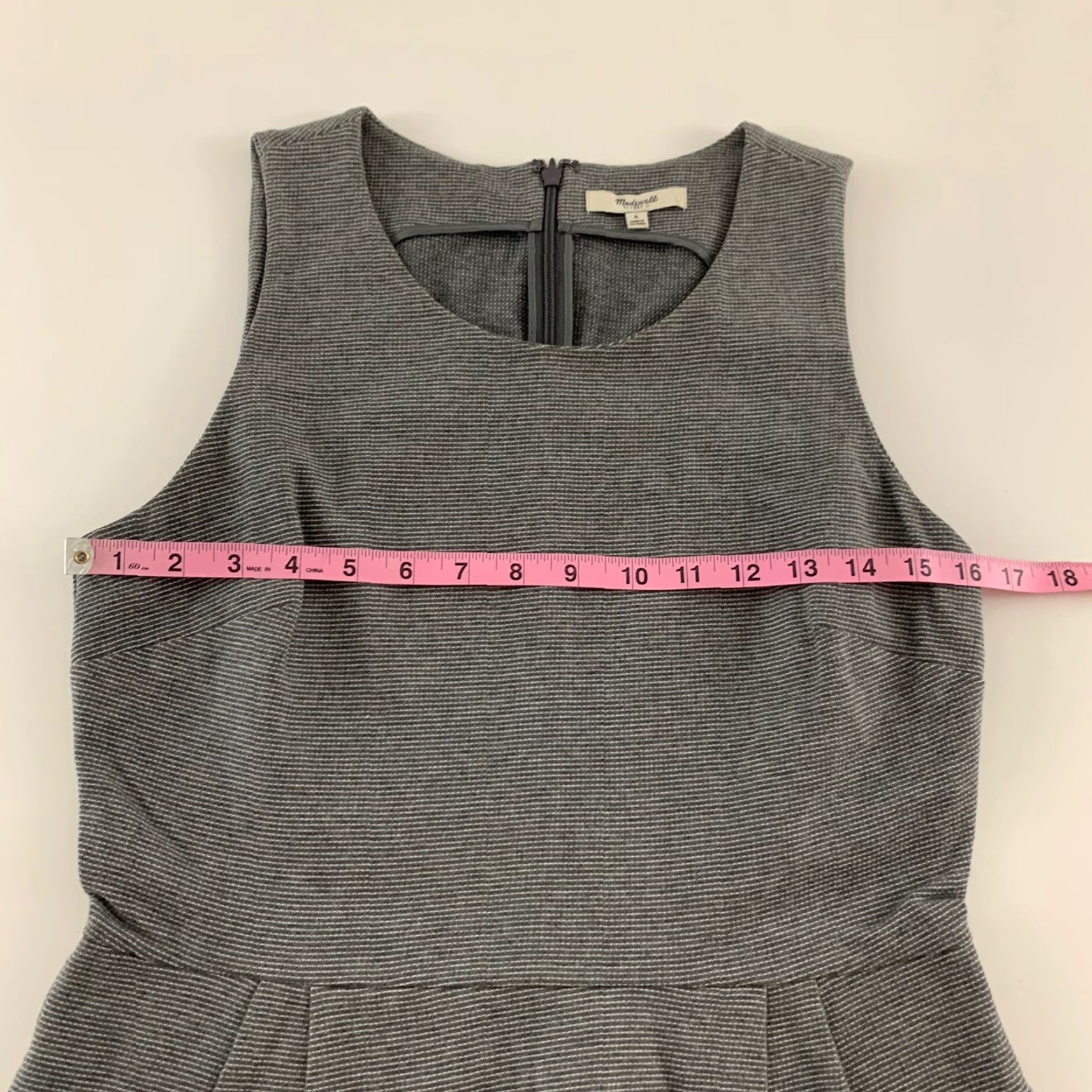 Madewell Madewell Sleeveless Shift Dress Women's Small Gray Size S / US 4 / IT 40 - 4 Thumbnail