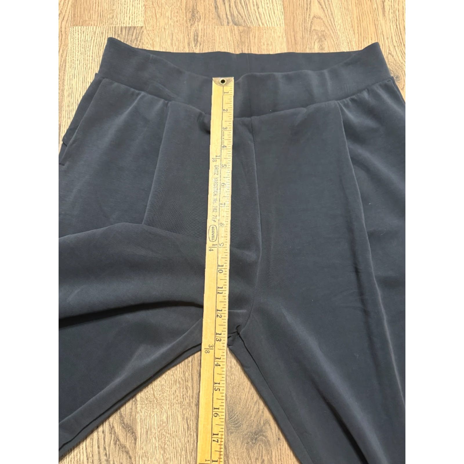 Vintage Ododos Pants Women's XL Black Pull On Wide Leg Casual Outdoor Size 40" / US 18 - 6 Thumbnail