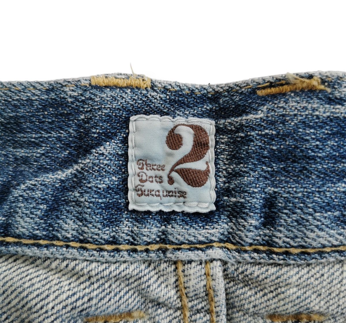 Japanese Brand THREE DOTS TURQUOISE JAPAN DISTRESSED JEANS Size US 30 / EU 46 - 6 Thumbnail