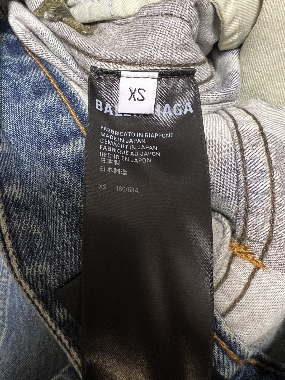 Balenciaga Balenciaga 21AW Camo Layered Destroyed Denim Size US 31 - 6 Thumbnail
