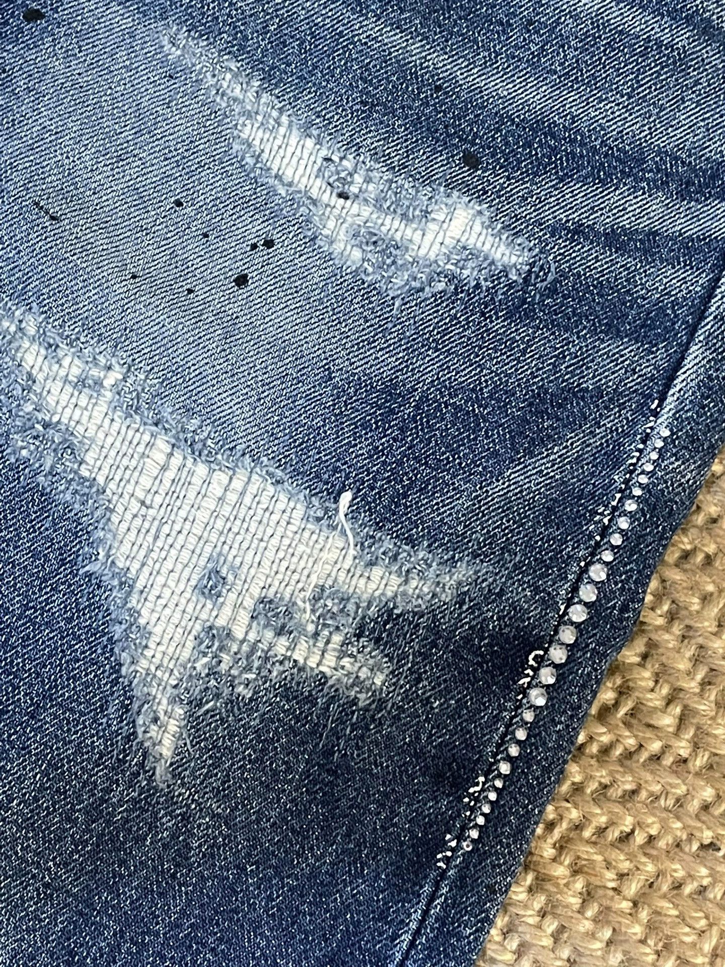 Vanquish VANQUISH x FRAGMENT 9L Distressed Jeans Rhtns Lng Size US 30 / EU 46 - 3 Thumbnail