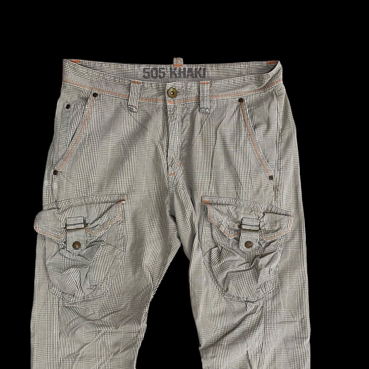 Edwin × Japanese Brand Edwin 505 Khaki Bondage Cargo Punk Flared Pants Size US 35 - 4 Thumbnail